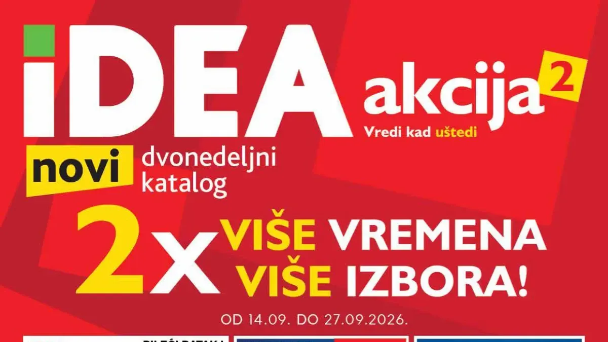 IDEA dvonedeljni katalog od 14.09. do 27.09.2026. sa više od 1.000 artikala na akciji