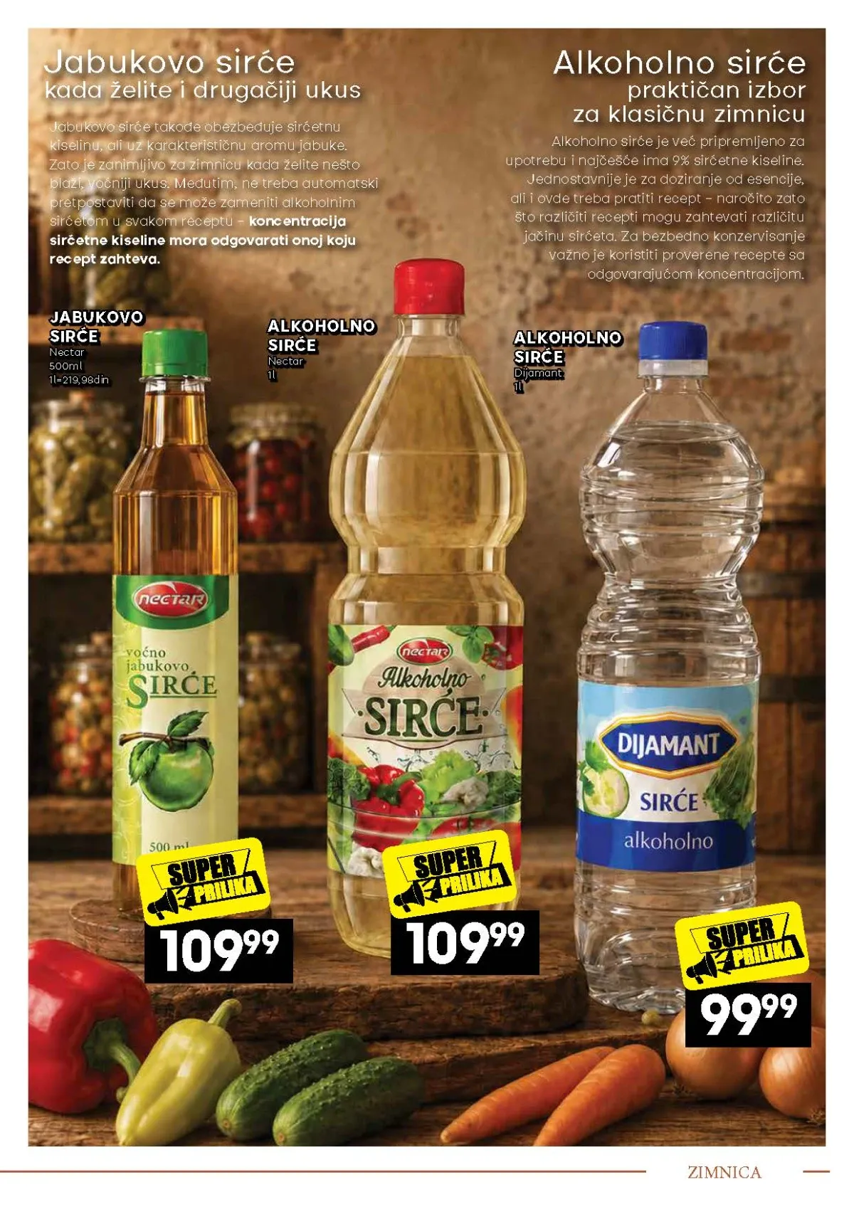 IDEA, Mercator i Roda katalog – jabukovo i alkoholno sirće
