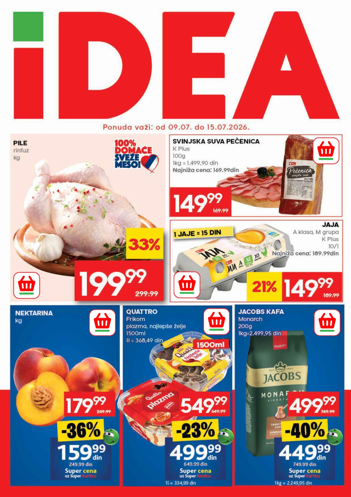 IDEA katalog sa uštedama do 50% do 15.07.2026 – nova nedeljna akcija i povoljne cene za svakodnevnu kupovinu