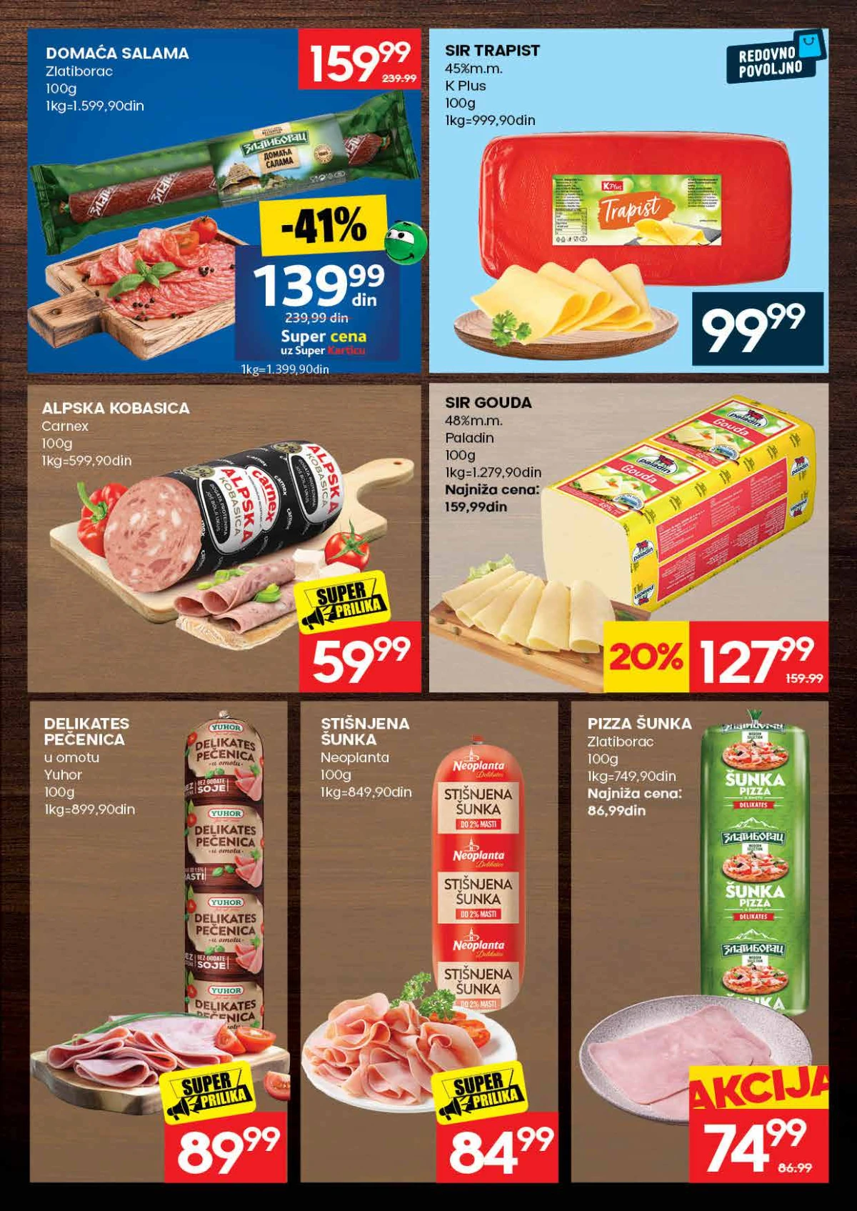IDEA katalog strana 7 – sirevi, salame i proizvodi za svakodnevnu kupovinu