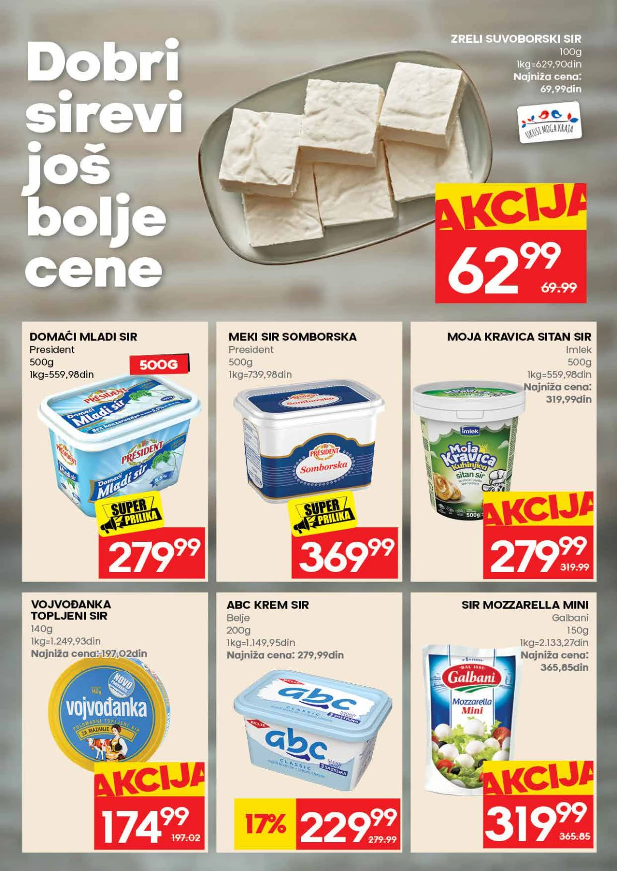 IDEA katalog strana 9 – akcijske cene prehrambenih proizvoda