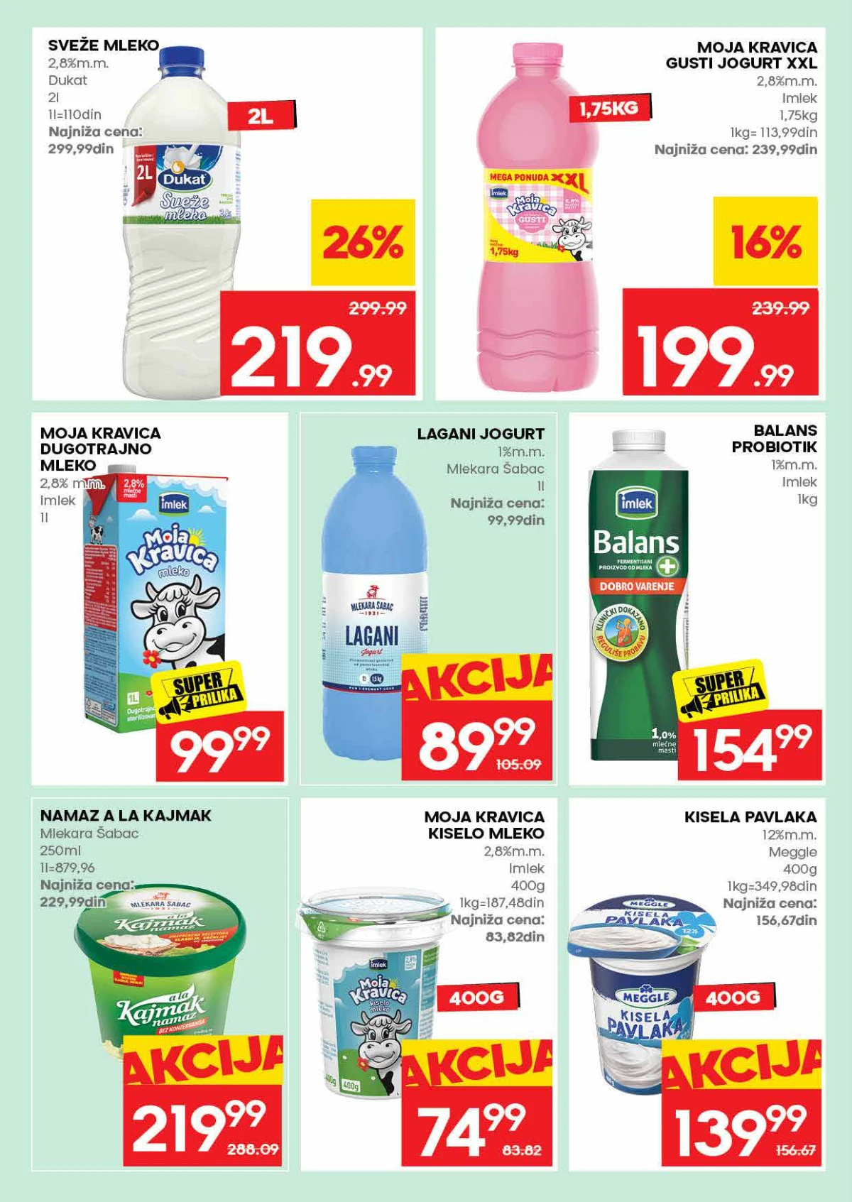 IDEA katalog strana 10 – proizvodi za svakodnevnu kupovinu na akciji