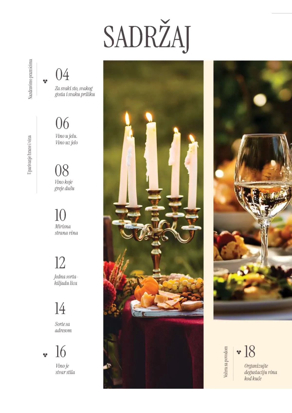 Vinski katalog – strana 2 od 36 IDEA, Roda i Mercator Vinski katalog – strana 2, sadržaj kataloga i vinske teme
