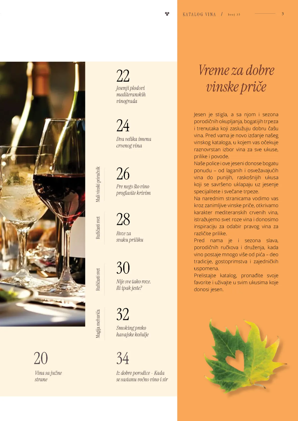 Vinski katalog – strana 3 od 36 IDEA, Roda i Mercator Vinski katalog – strana 3, vinske priče i sadržaj