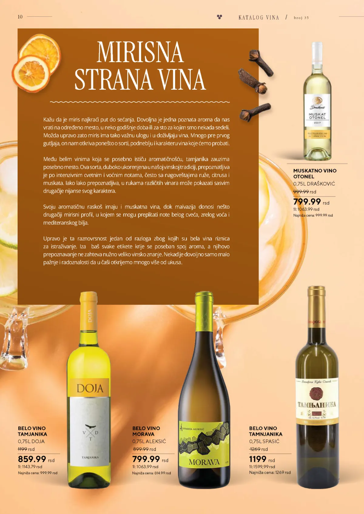 Vinski katalog – strana 10 od 36 Vinski katalog strana 10 – Tamjanika Doja i Morava Aleksić