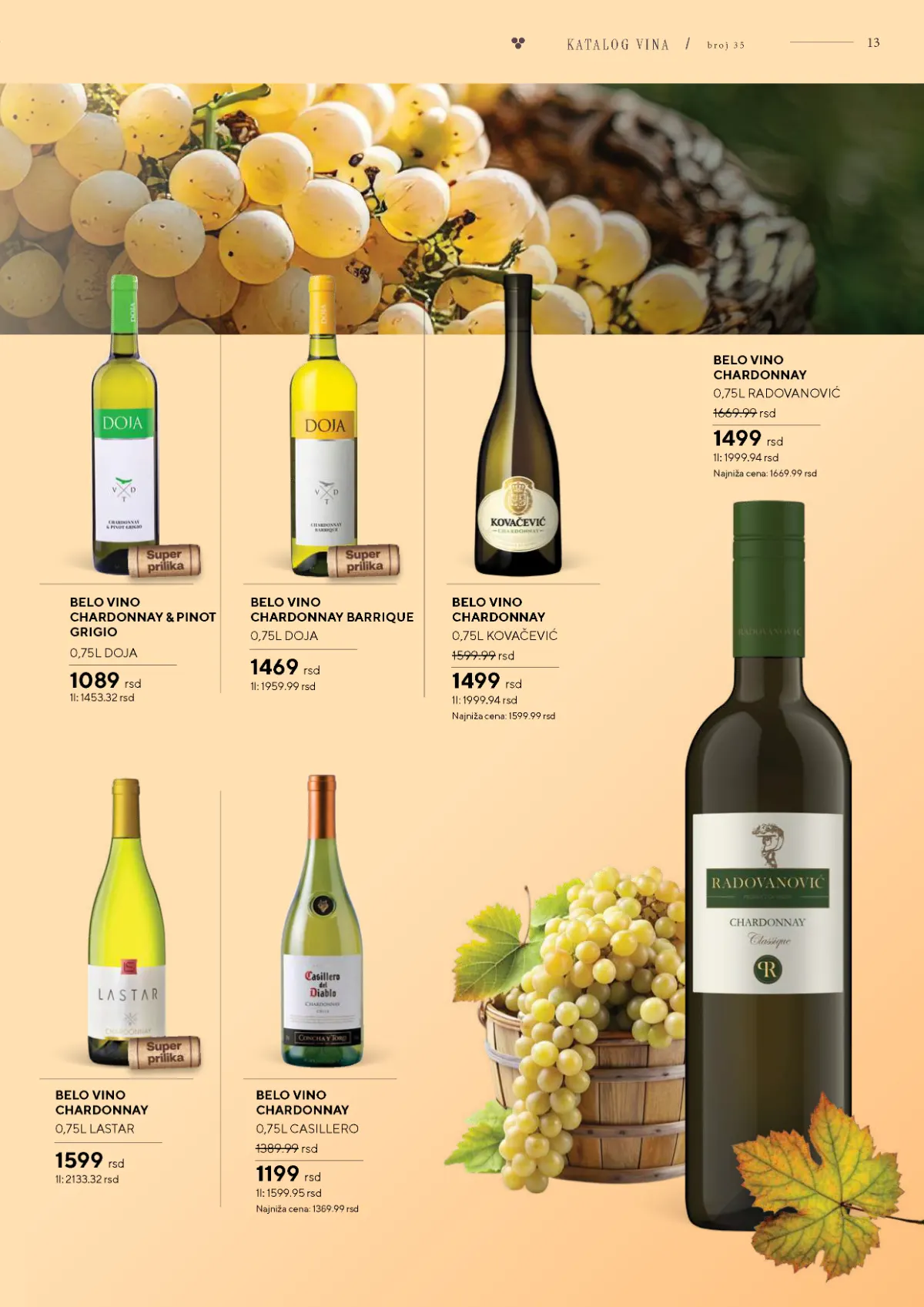 Vinski katalog – strana 13 od 36 Vinski katalog strana 13 – Chardonnay Radovanović i Kovačević