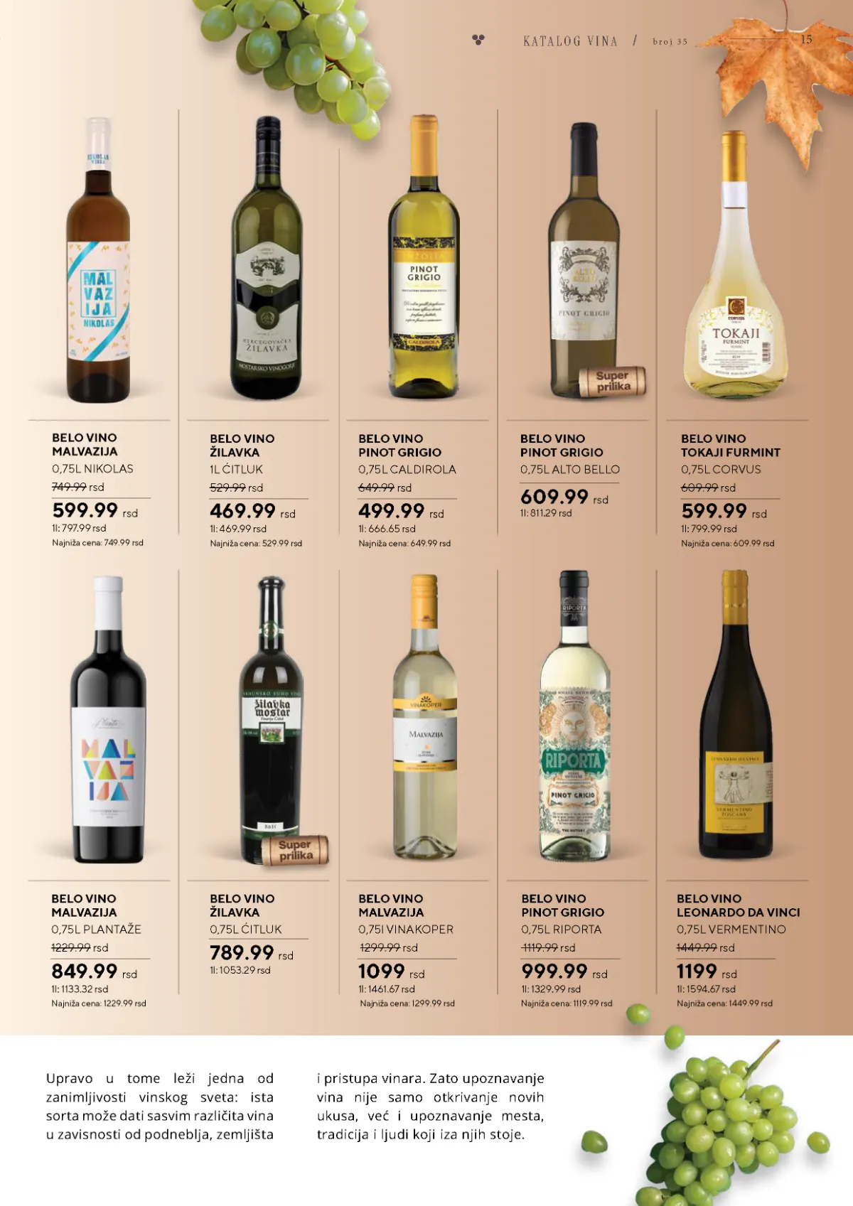 Vinski katalog – strana 15 od 36 Vinski katalog strana 15 – Malvazija Nikolas i Žilavka Ćitluk