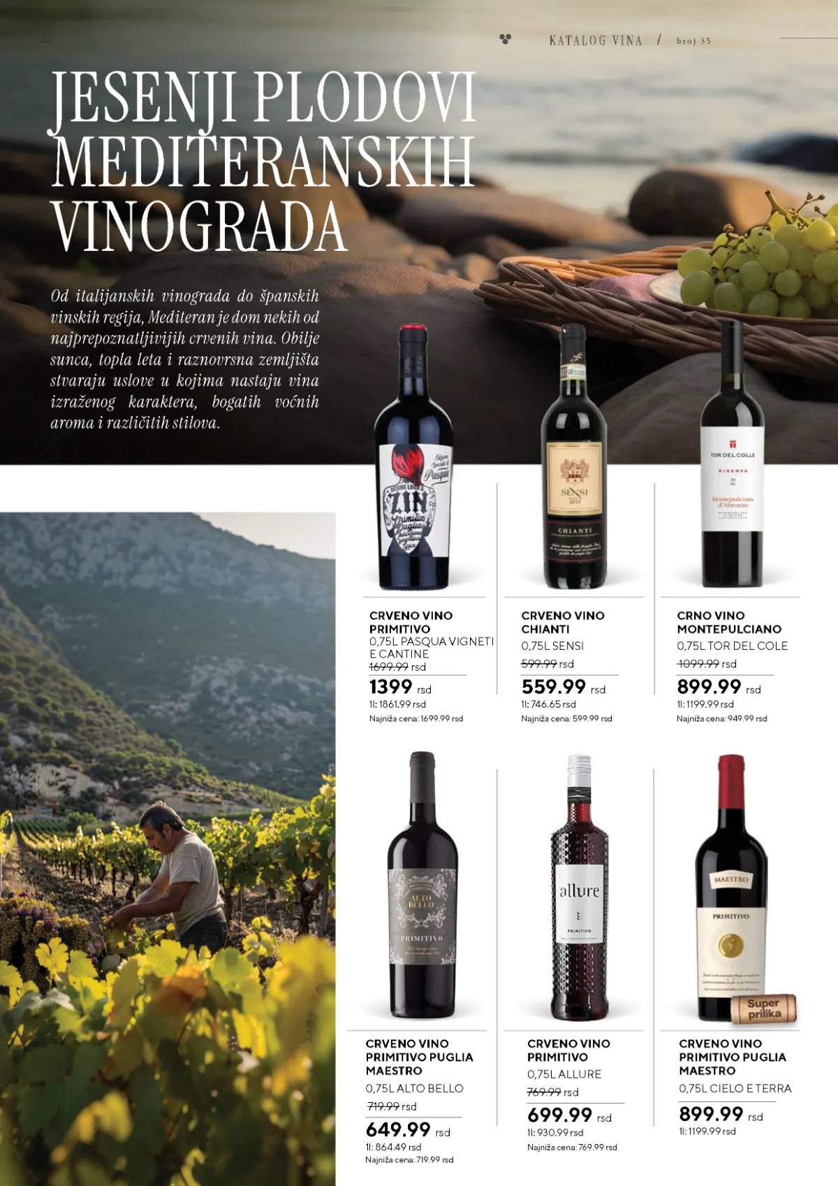 Vinski katalog – strana 22 od 36 Vinski katalog strana 22 – Primitivo Pasqua i Chianti Sensi