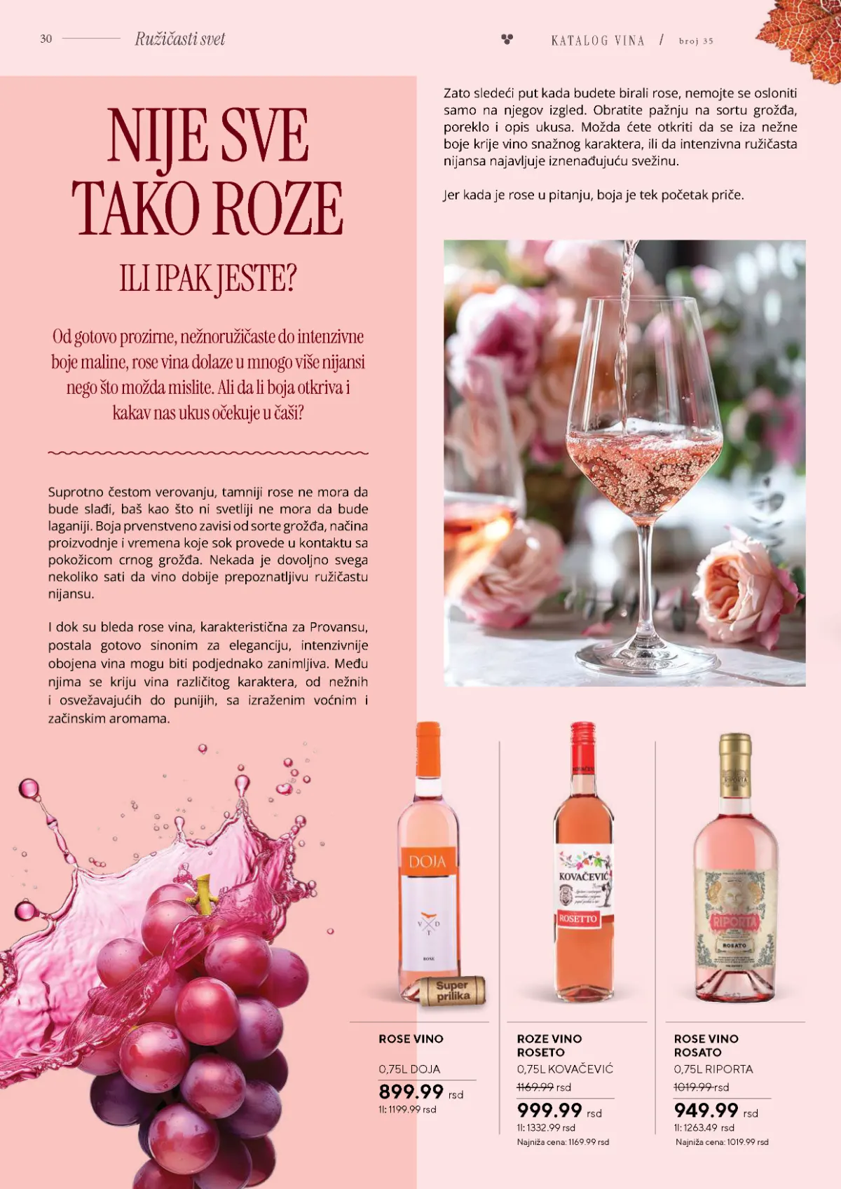 Vinski katalog – strana 30 od 36 Vinski katalog strana 30 – Roseto Doja i Rosato Kovačević