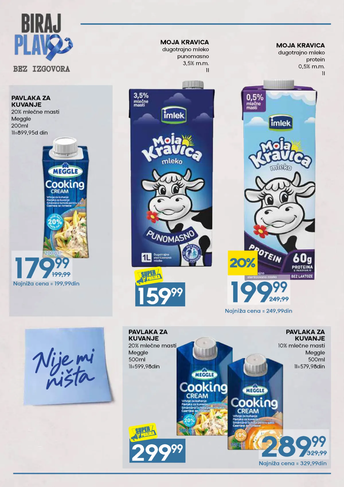 Biraj plavo katalog – strana 4, Moja Kravica mleko i Meggle pavlaka