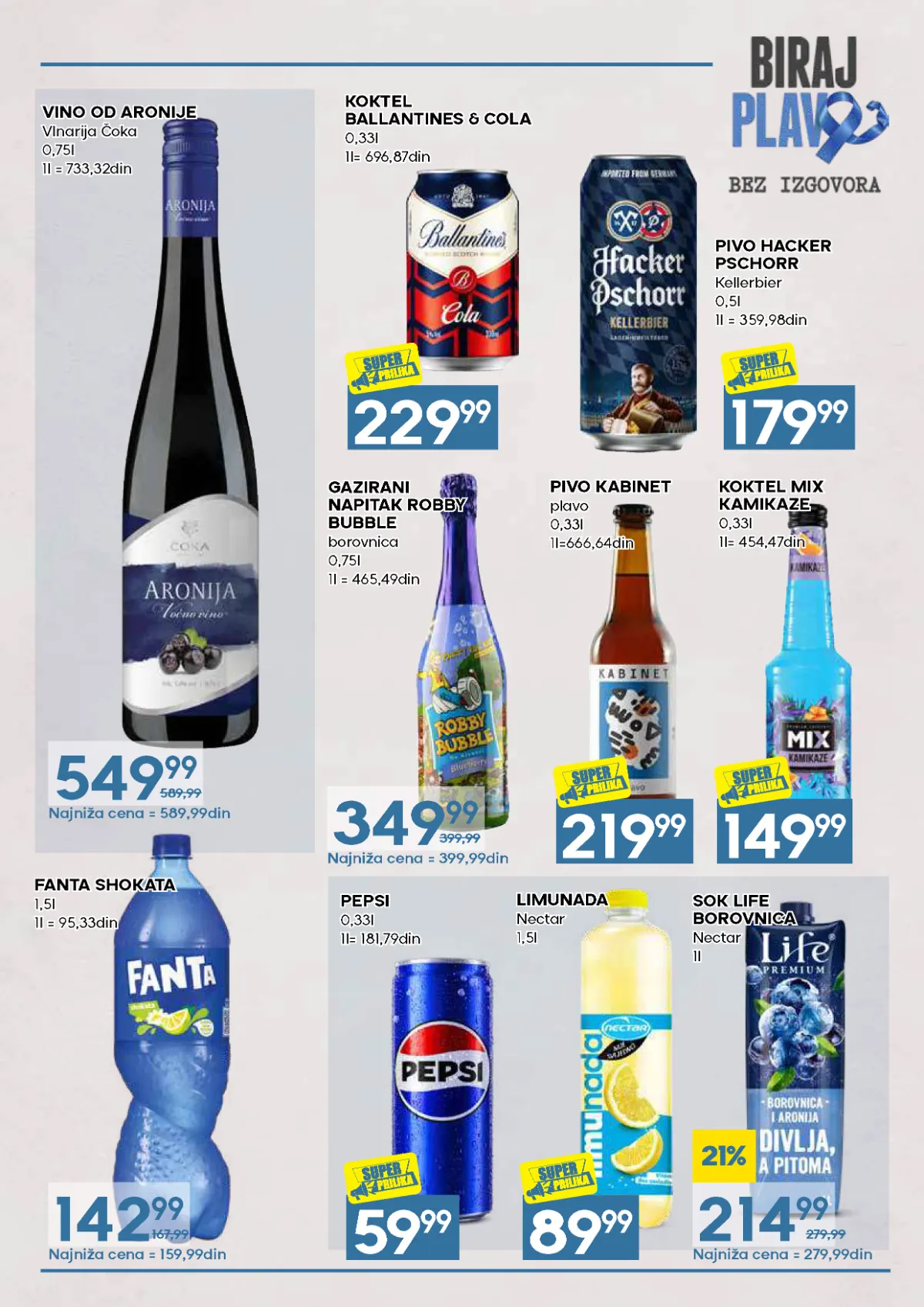 Biraj plavo – strana 15, Pepsi, Fanta Shokata i Nectar sokovi