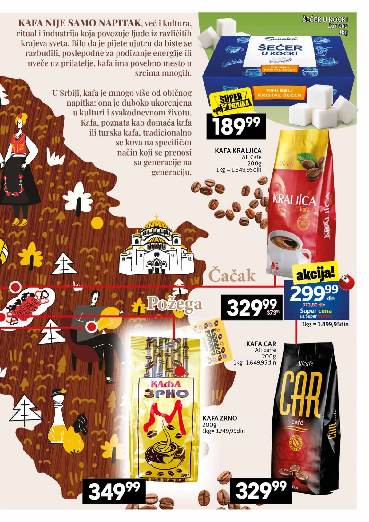 IDEA, Roda i Mercator katalog kafe 26.10–22.11.2026, strana 9 – Kraljica, Car i kafa zrno
