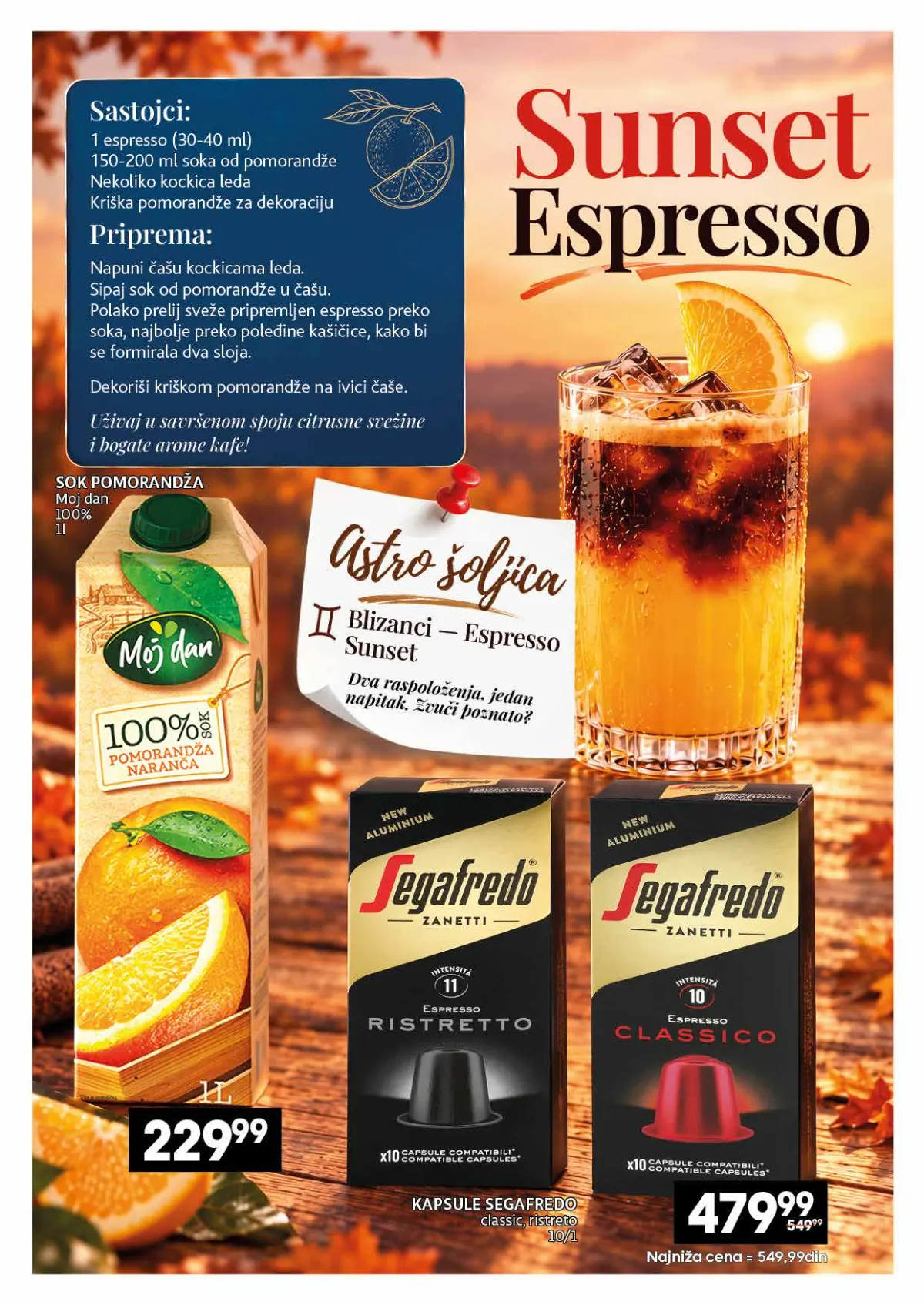 IDEA, Roda i Mercator katalog kafe 26.10–22.11.2026, strana 19 – Segafredo i ledena kafa