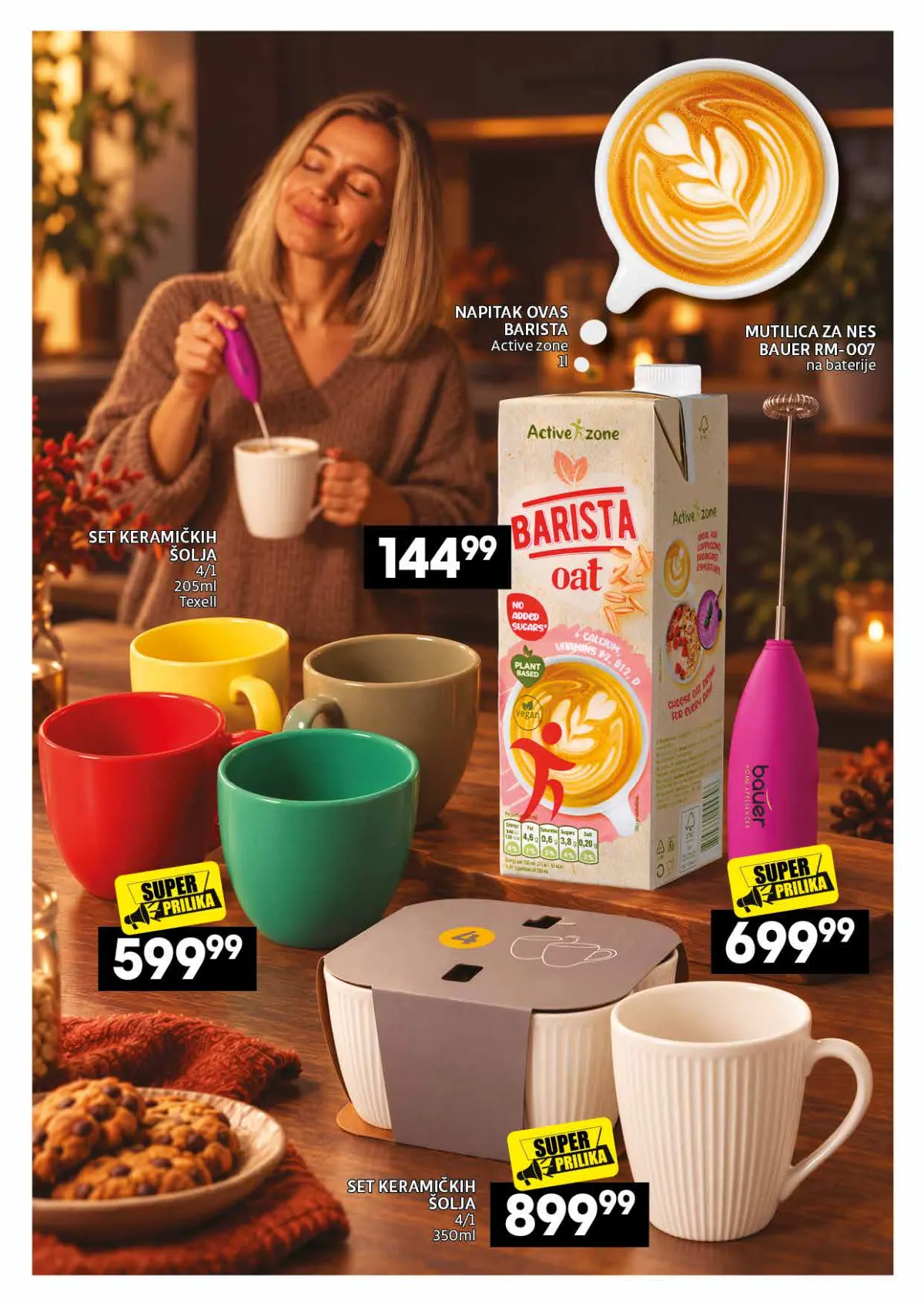 IDEA, Roda i Mercator katalog kafe 26.10–22.11.2026, strana 25 – Šoljice, napici i mutilica za nes