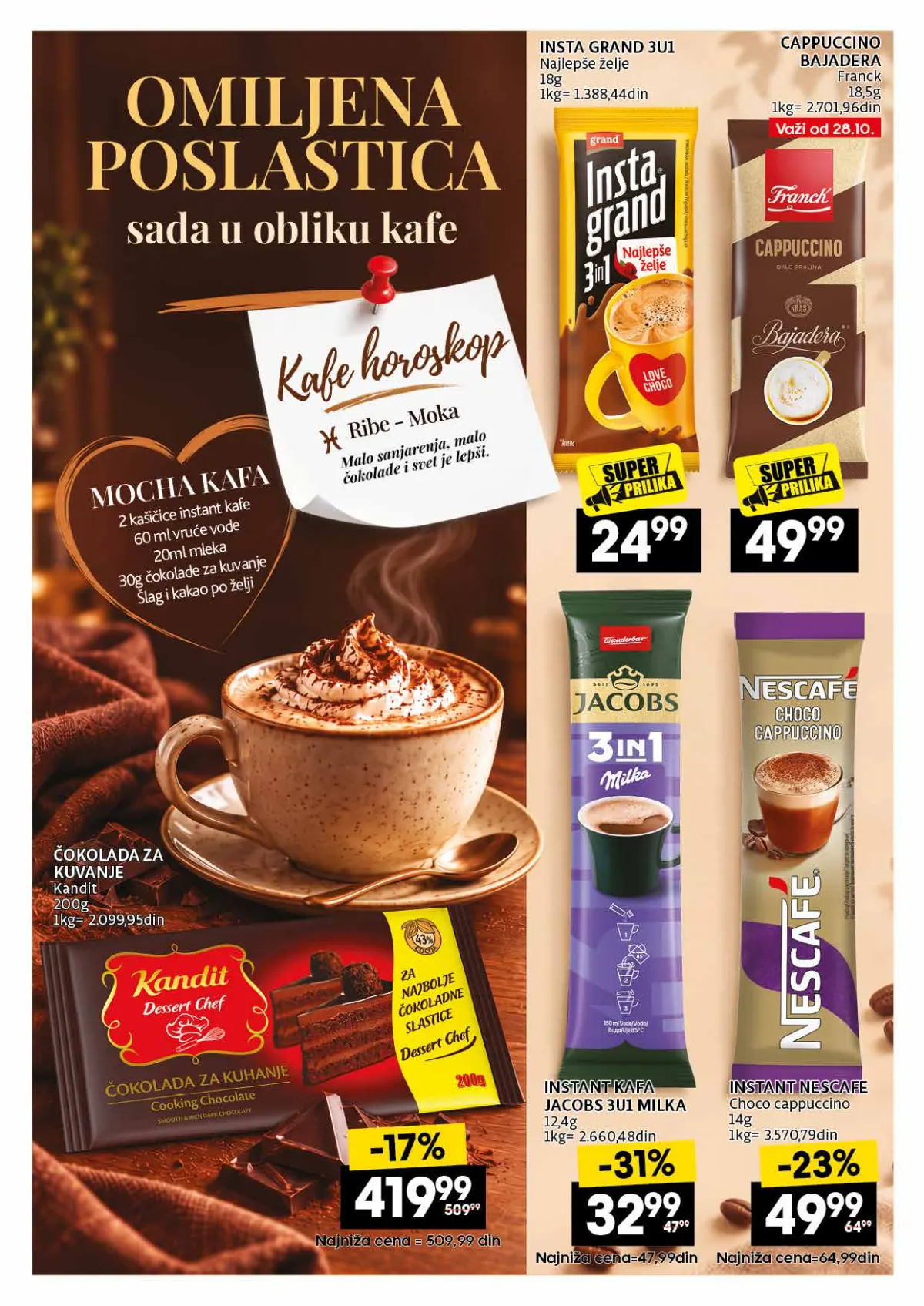 IDEA, Roda i Mercator katalog kafe 26.10–22.11.2026, strana 27 – Instant 3u1 kafa i cappuccino