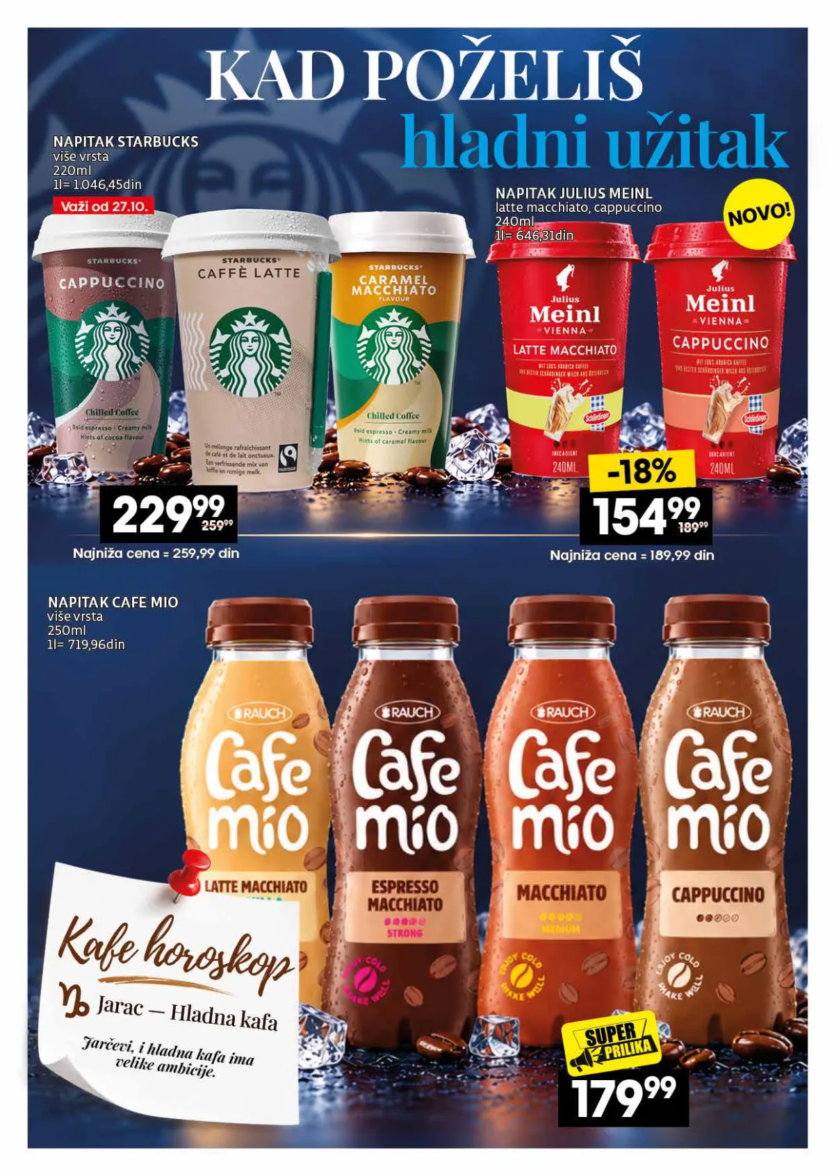 IDEA, Roda i Mercator katalog kafe 26.10–22.11.2026, strana 28 – Gotova hladna kafa