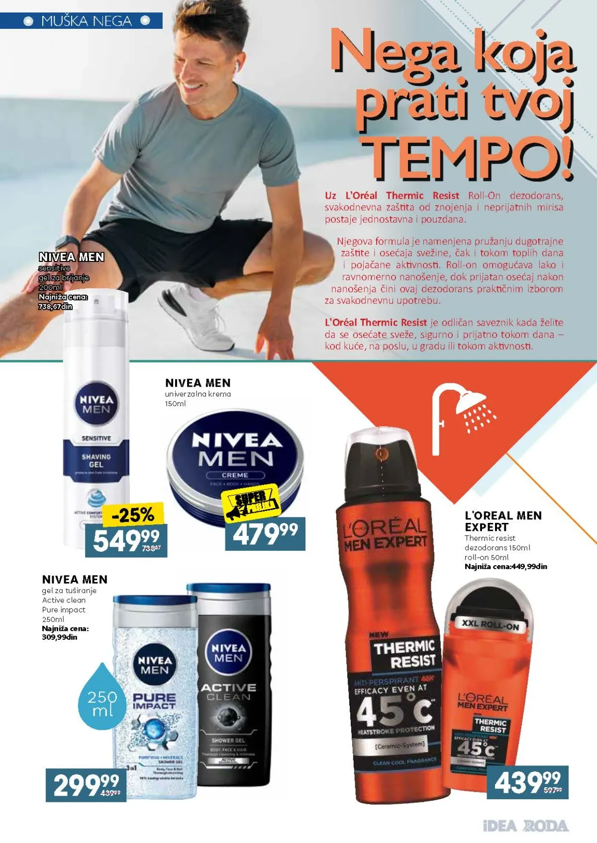 L'Oreal Men Expert i Nivea Men proizvodi za mušku negu na akciji