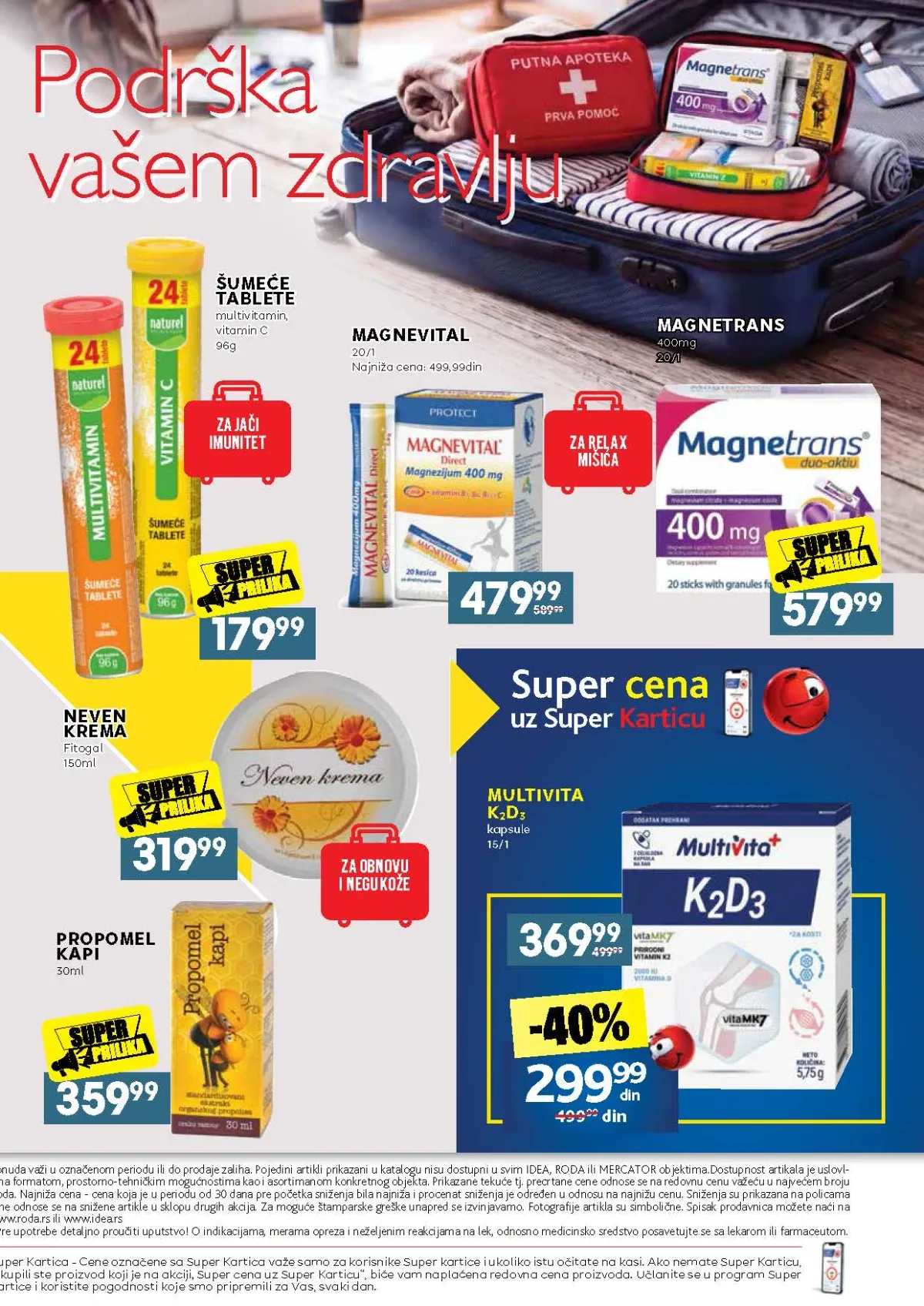Multivita, Magnevital, Magnetrans, Fitogal i drugi proizvodi iz završne ponude kataloga