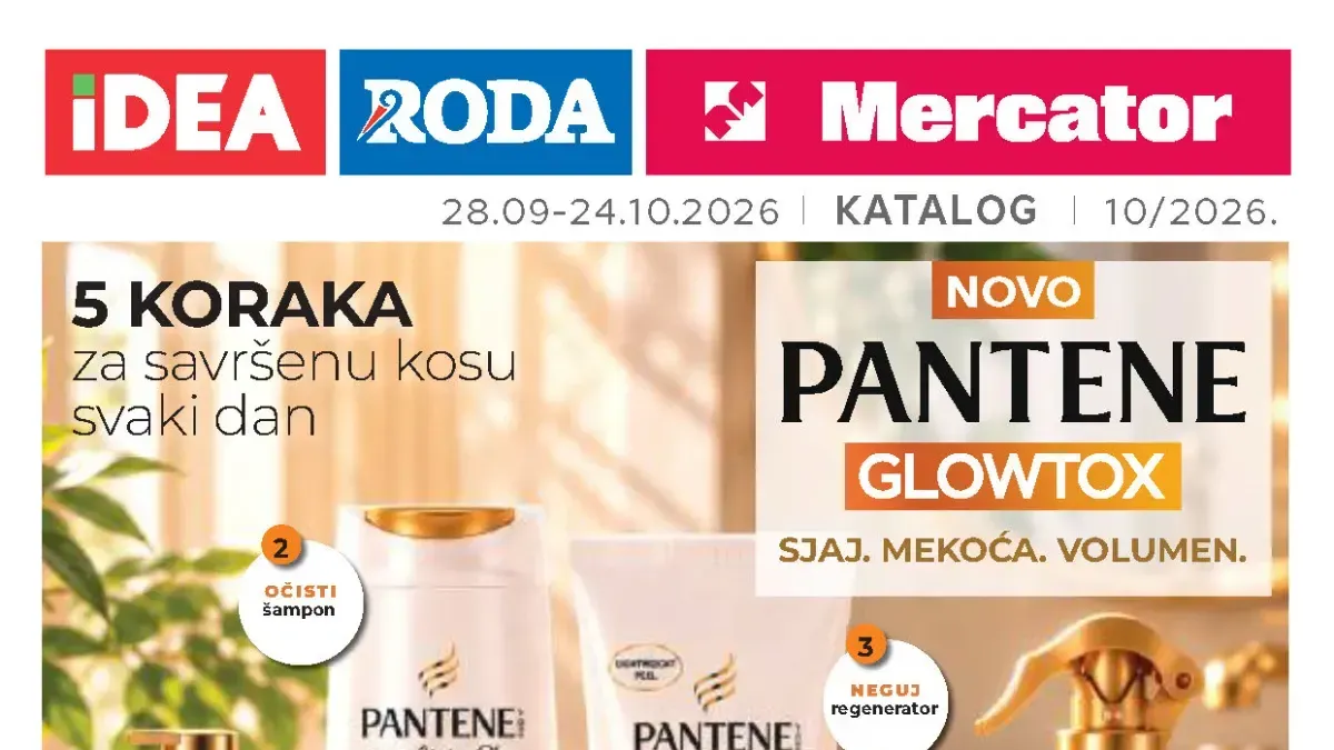IDEA, Roda i Mercator katalog od 28.09. do 24.10.2026. – nega, kućna hemija, dečiji program i hrana za kućne ljubimce
