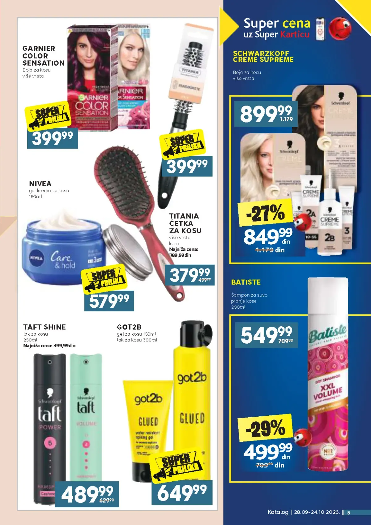 IDEA Roda Mercator katalog strana 5 – boje, lakovi i proizvodi za kosu