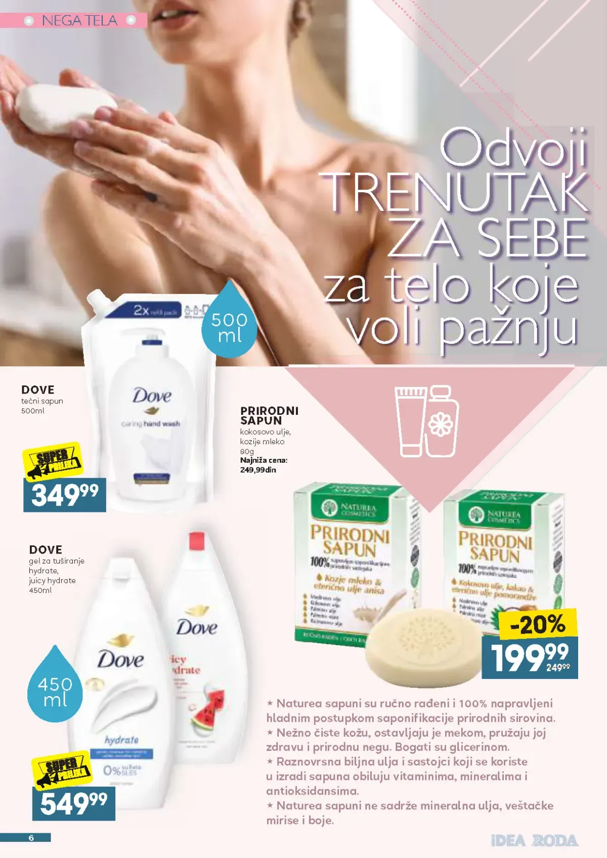 IDEA Roda Mercator katalog strana 6 – Dove i prirodni sapuni