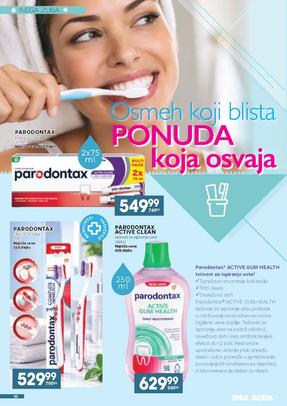 IDEA Roda Mercator katalog strana 10 – Parodontax nega zuba