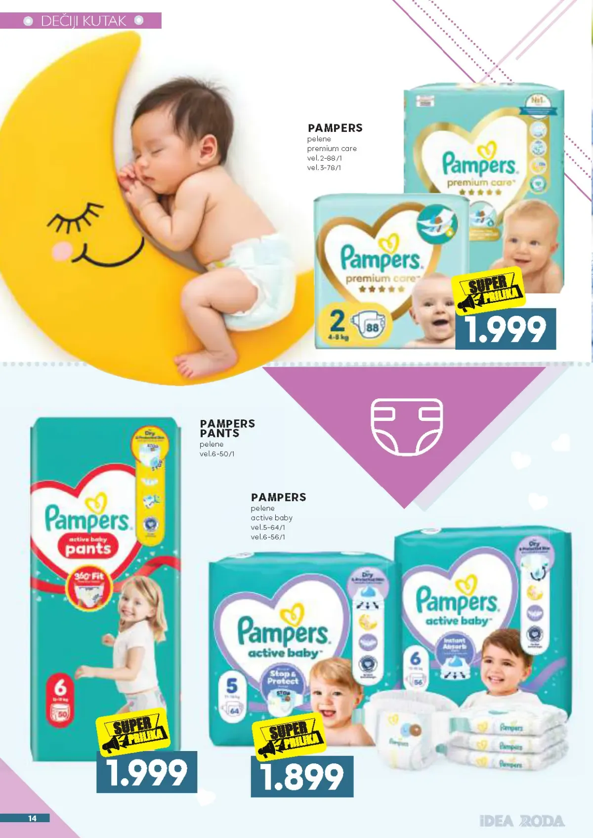 IDEA Roda Mercator katalog strana 14 – Pampers pelene