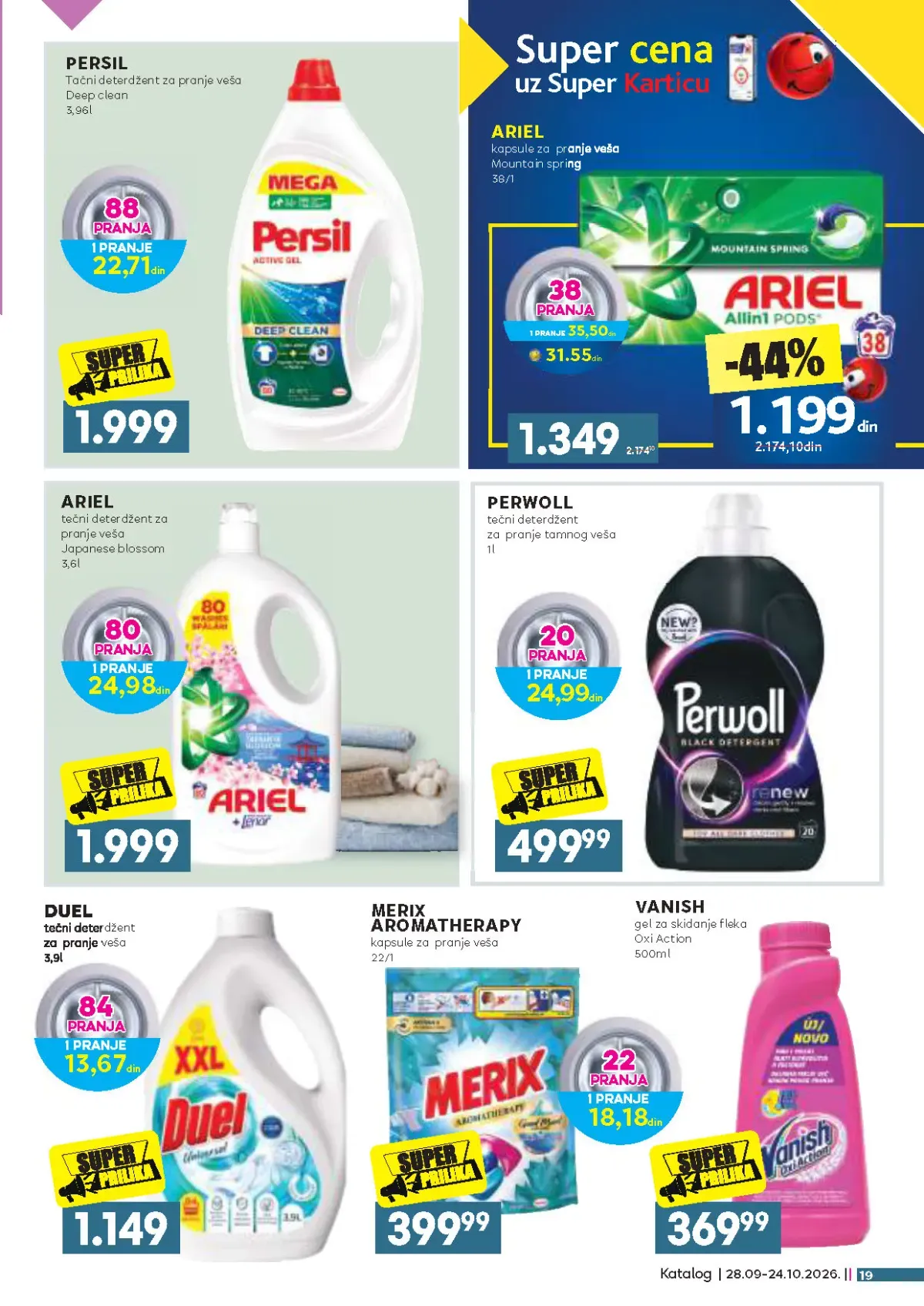 IDEA Roda Mercator katalog strana 19 – Persil, Ariel, Duel i Merix