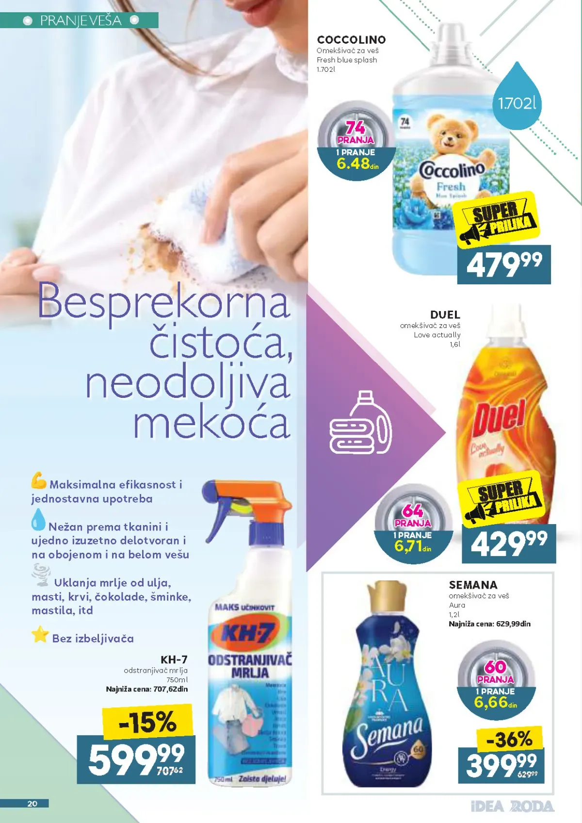 IDEA Roda Mercator katalog strana 20 – Coccolino, Duel i Semana