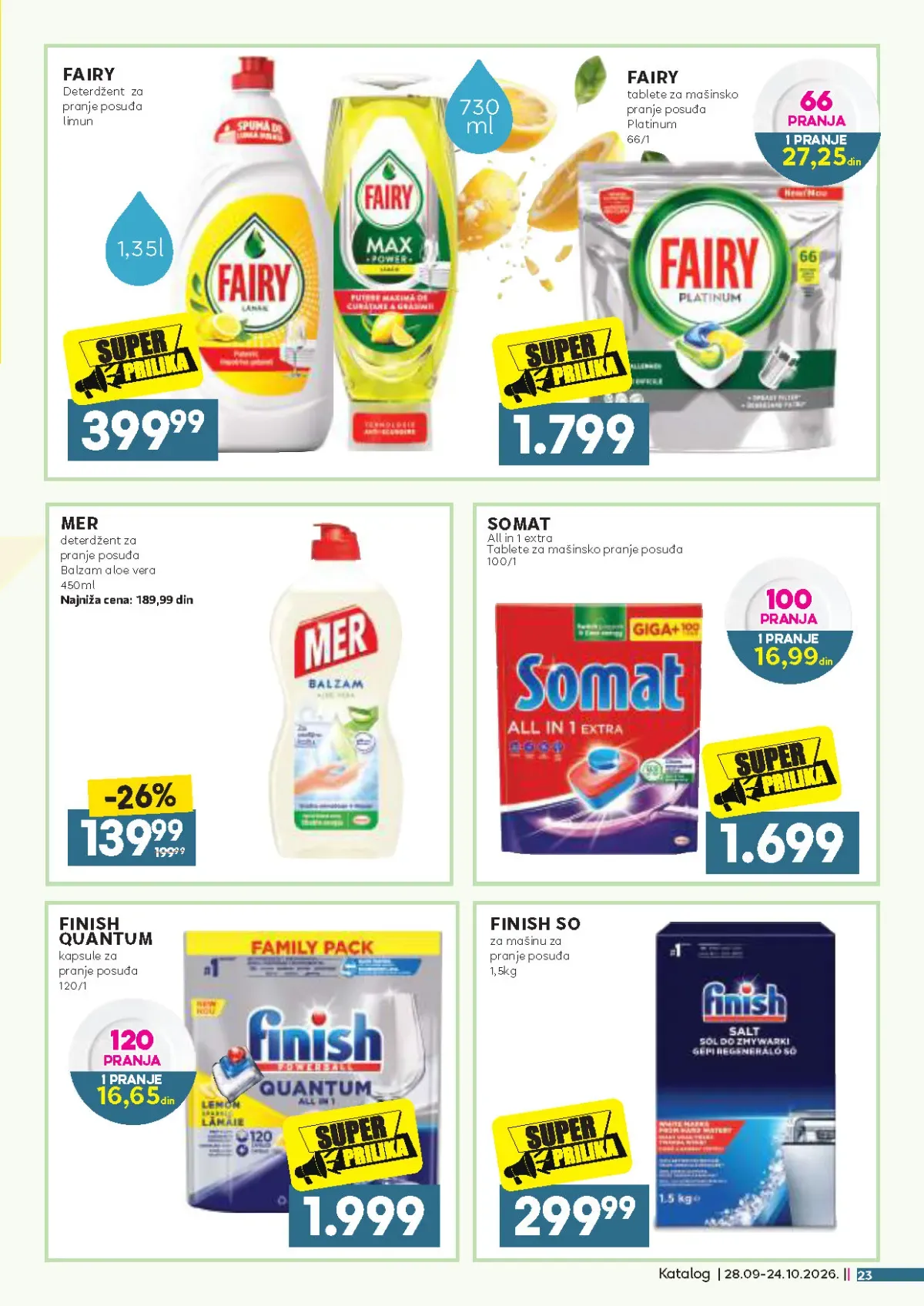 IDEA Roda Mercator katalog strana 23 – Fairy, Finish i Somat