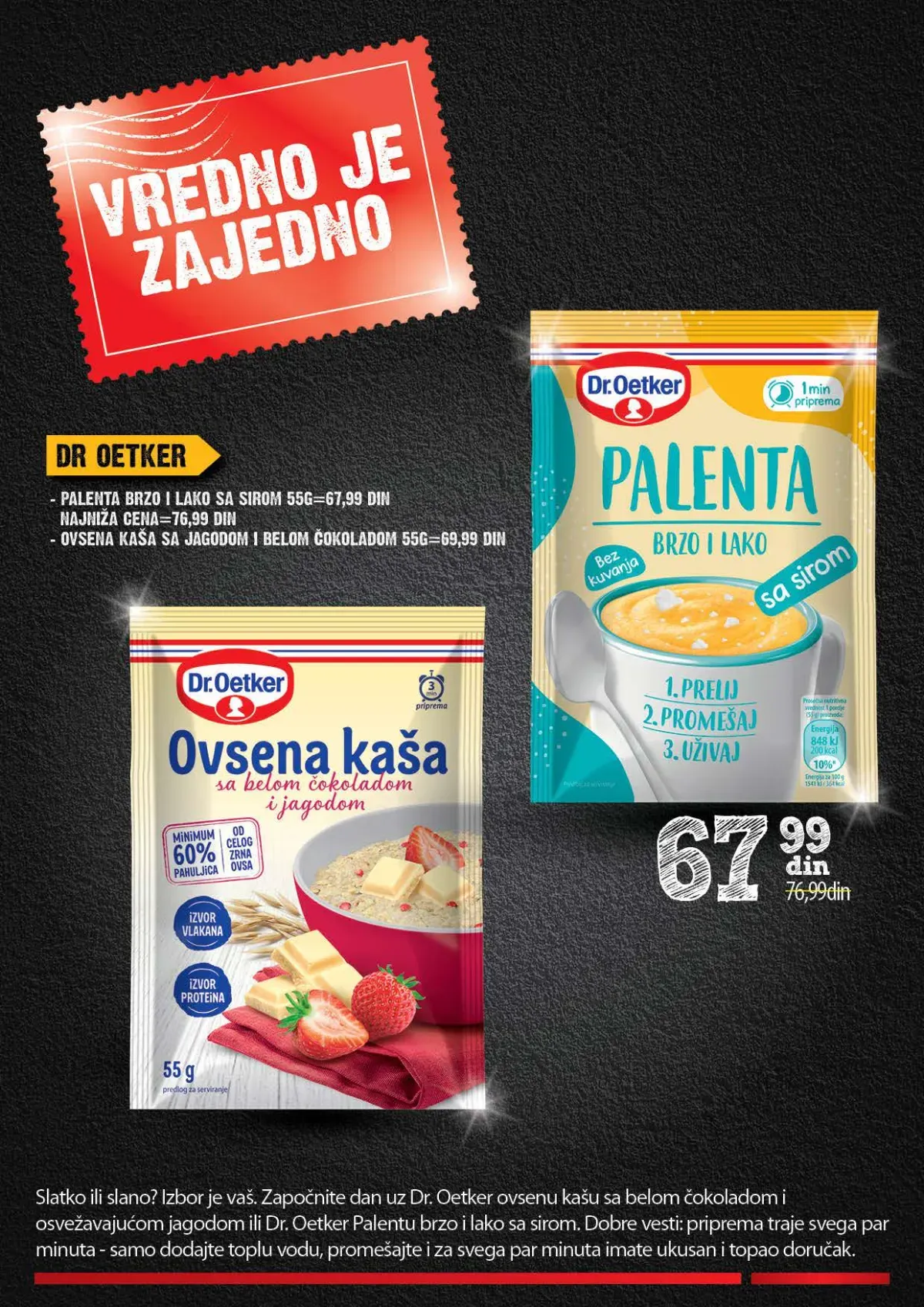 Dr Oetker palenta i ovsena kaša