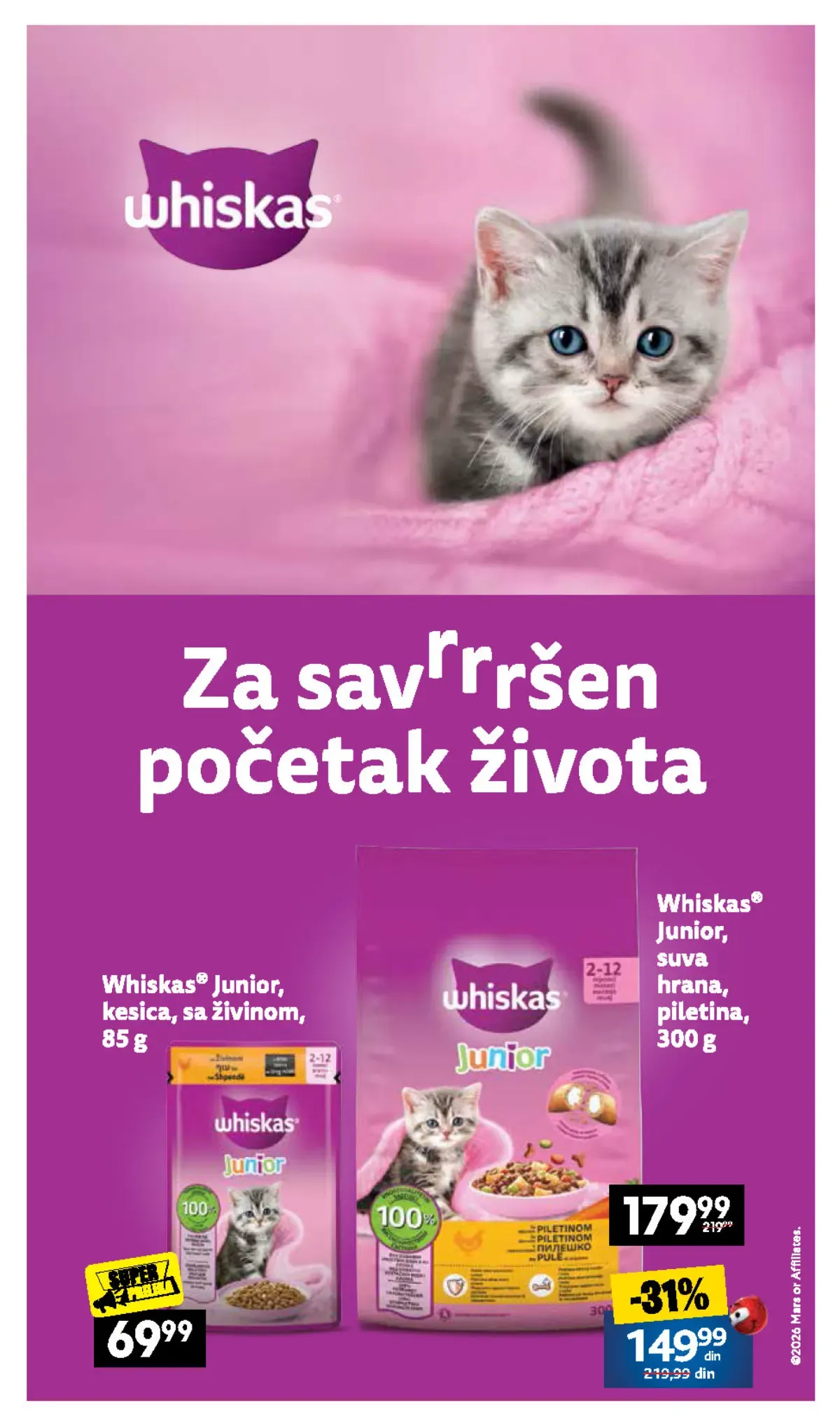 IDEA, Roda i Mercator katalog – Whiskas Junior hrana za mačke, strana 12