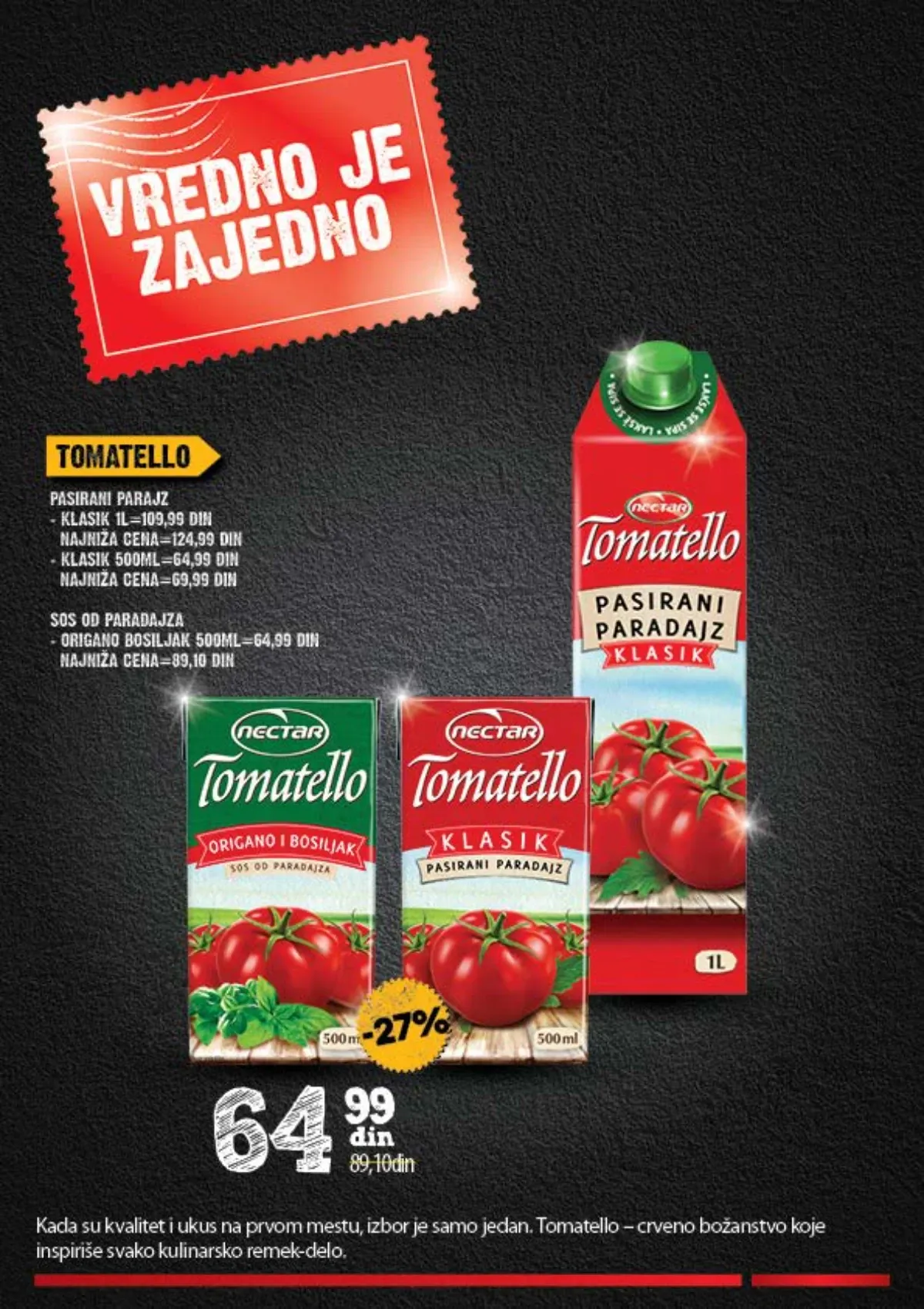Tomatello pasirani paradajz u akciji do 27.09.2026.