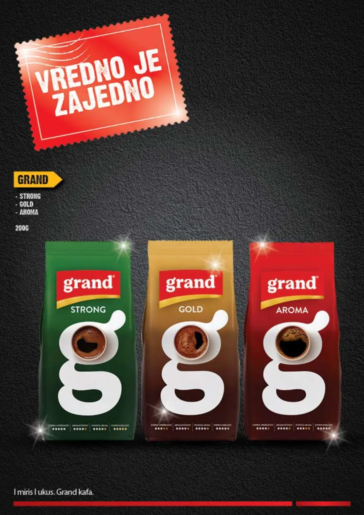 Grand Strong Gold i Aroma kafa u ponudi do 27.09.2026.