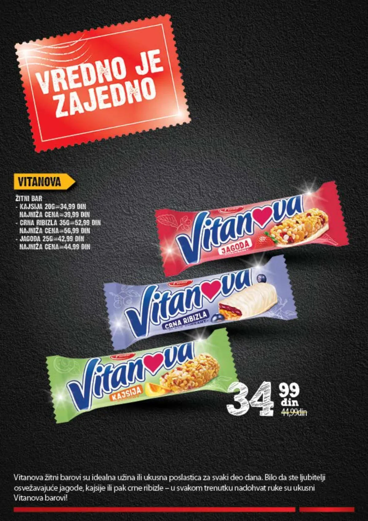Vitanova žitni barovi u akciji Vredno je zajedno