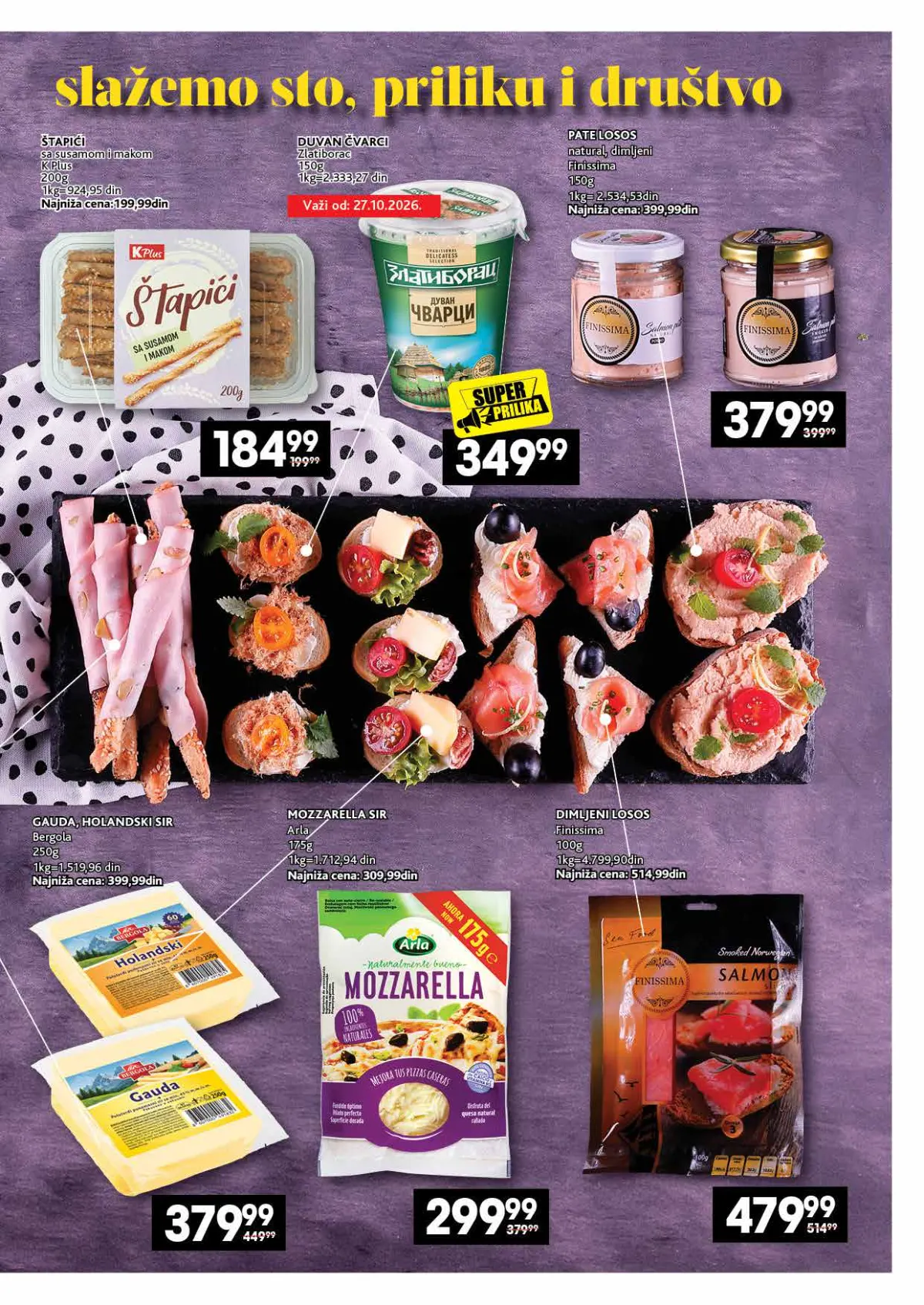 IDEA, Roda i Mercator katalog 26.10–22.11.2026, strana 11 – Meze za svaku priliku