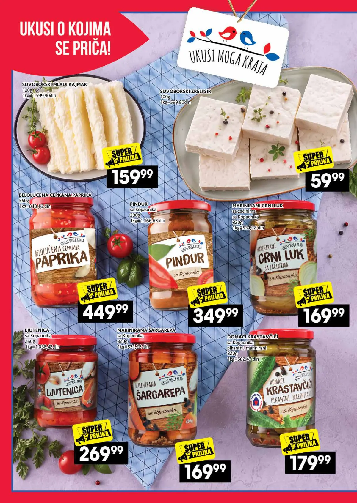 IDEA, Roda i Mercator katalog 26.10–22.11.2026, strana 16 – Ukusi moga kraja – domaći specijaliteti