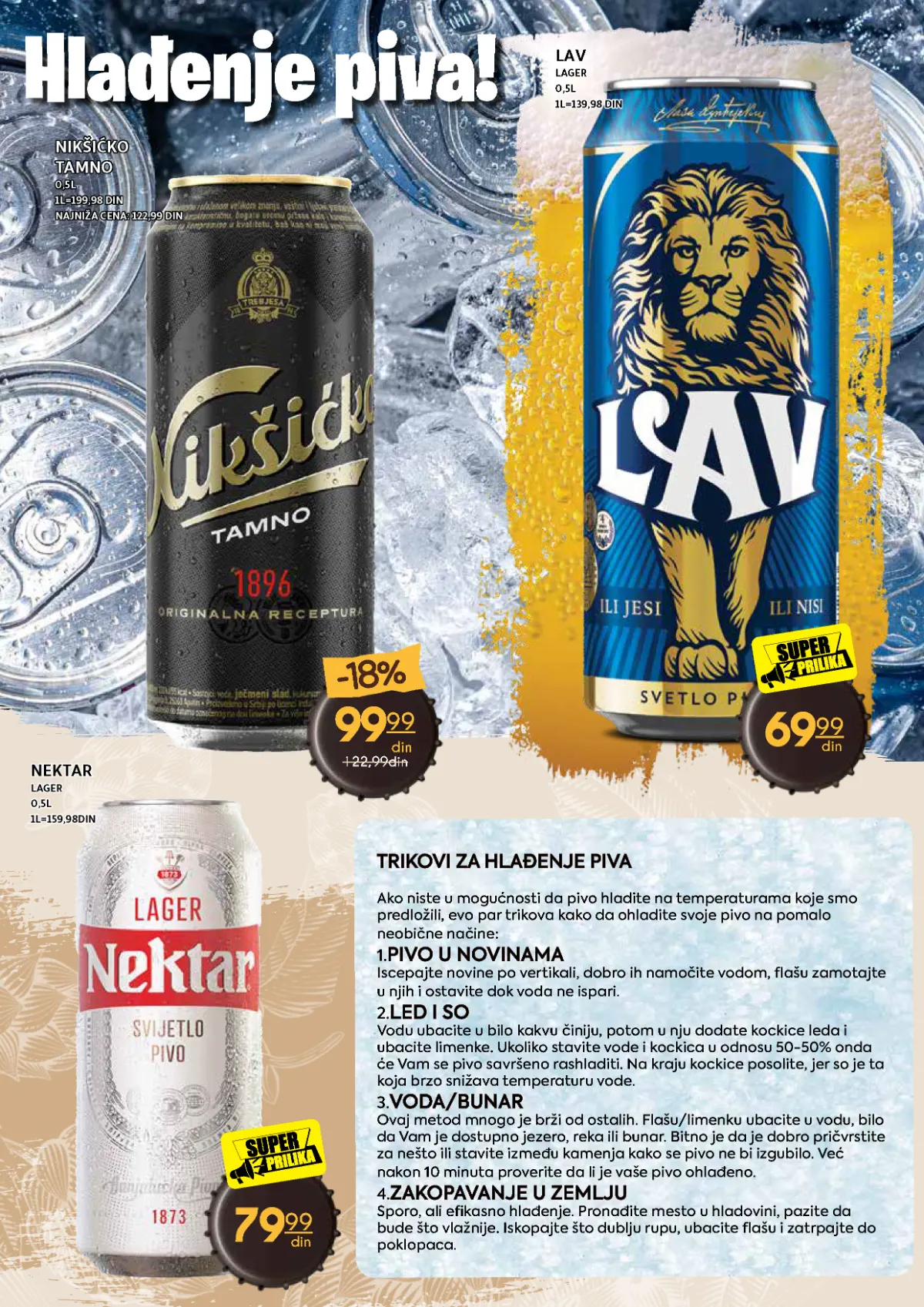 Nikšićko tamno, Lav lager i Nektar lager na akciji