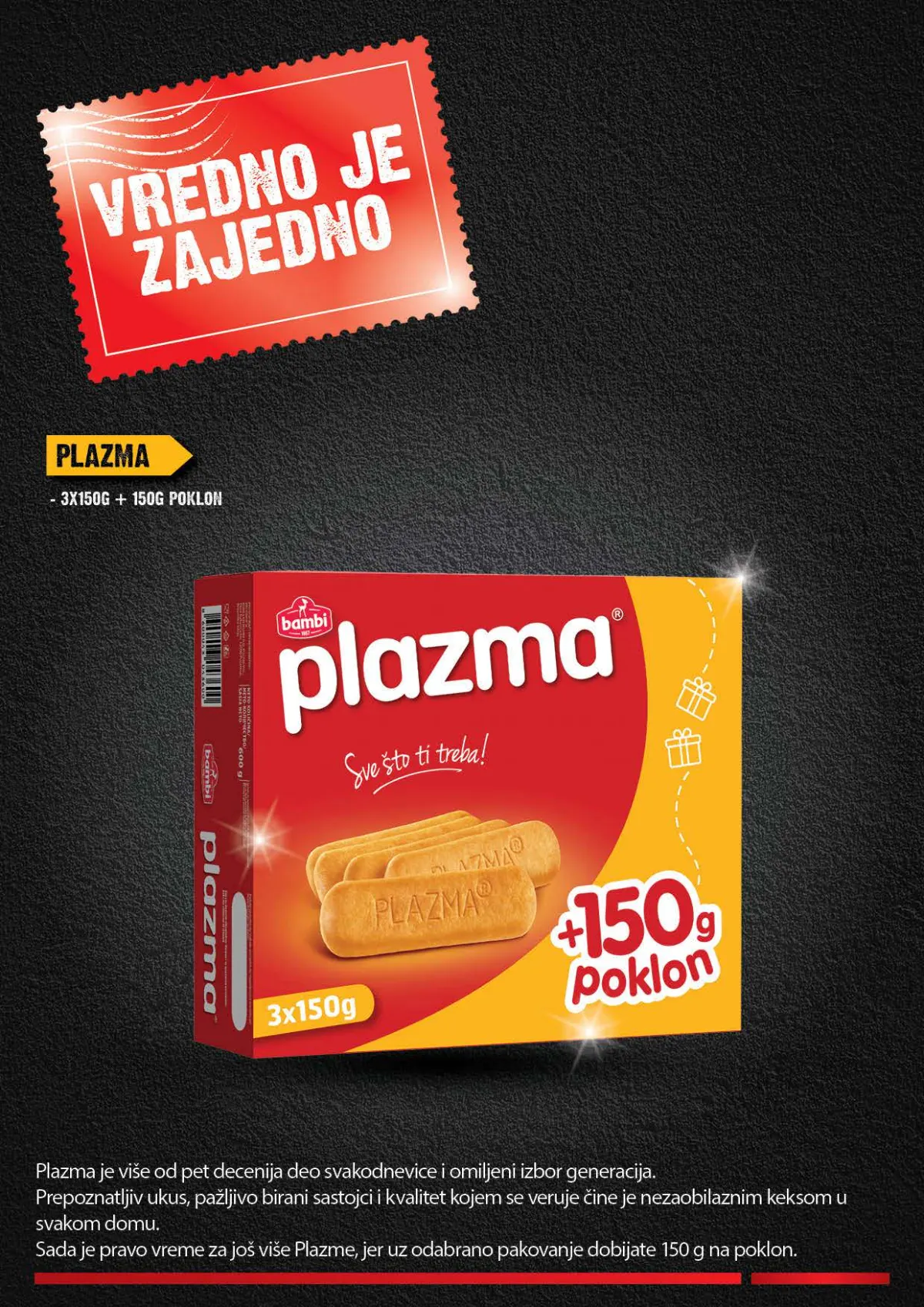 IDEA, Roda i Mercator Vredno je zajedno 26.10–22.11.2026. – strana 16 od 44: Plazma keks sa poklon pakovanjem