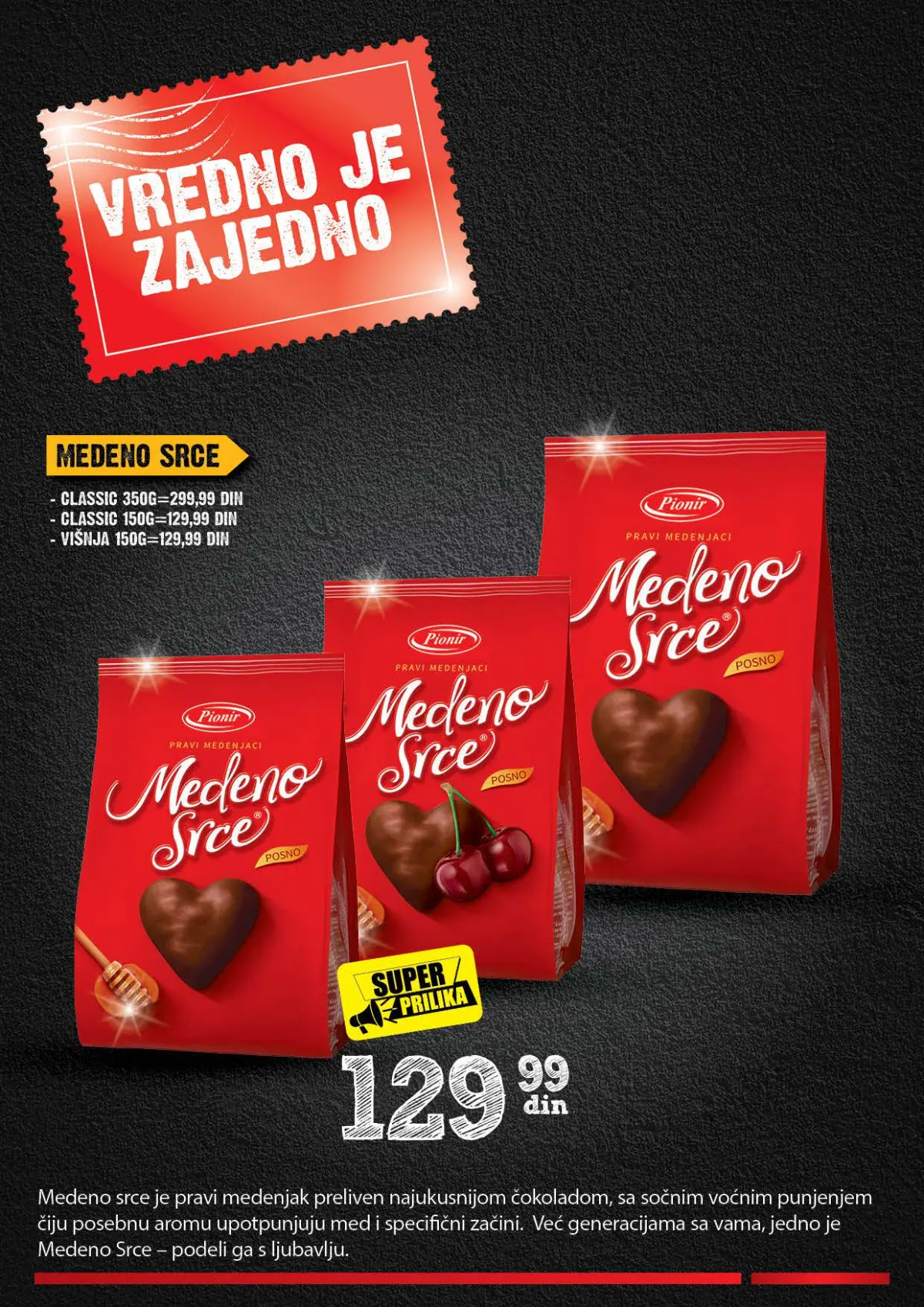 IDEA, Roda i Mercator Vredno je zajedno 26.10–22.11.2026. – strana 18 od 44: Medeno srce
