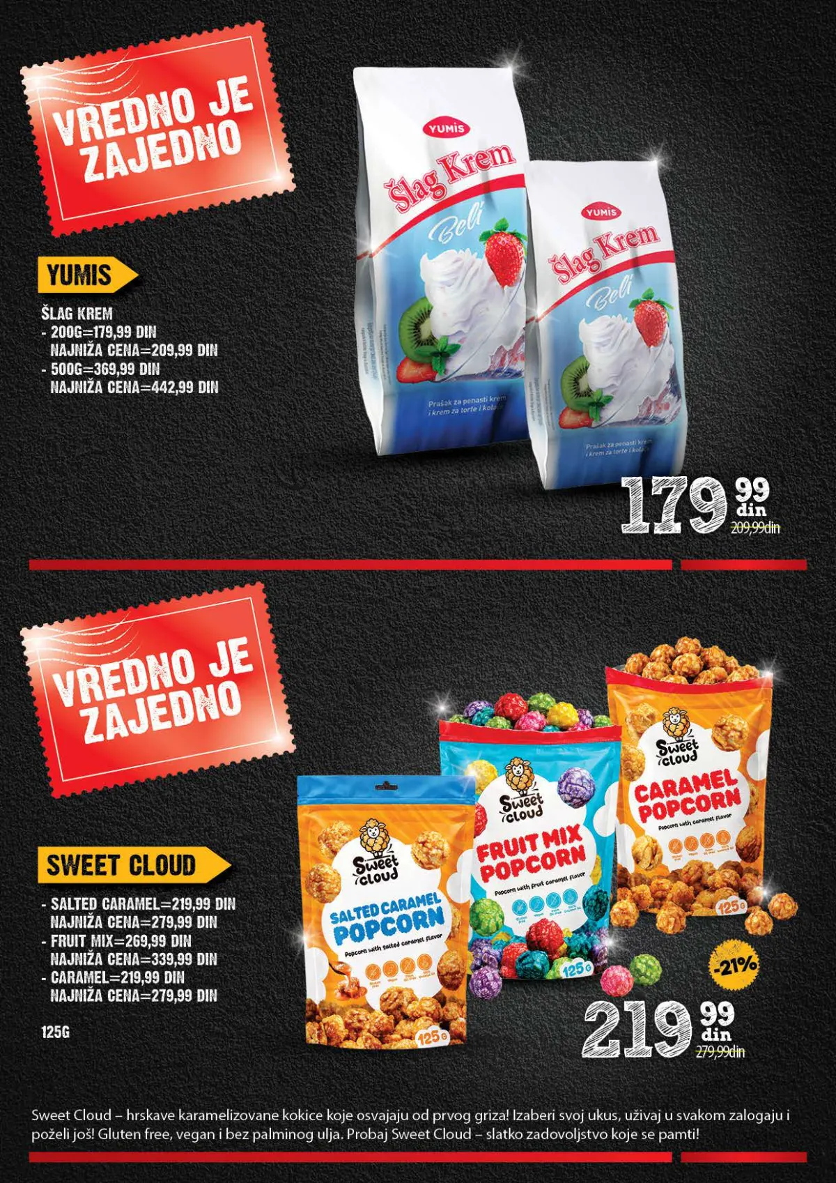IDEA, Roda i Mercator Vredno je zajedno 26.10–22.11.2026. – strana 22 od 44: Yumis šlag krem i Sweet Cloud kokice