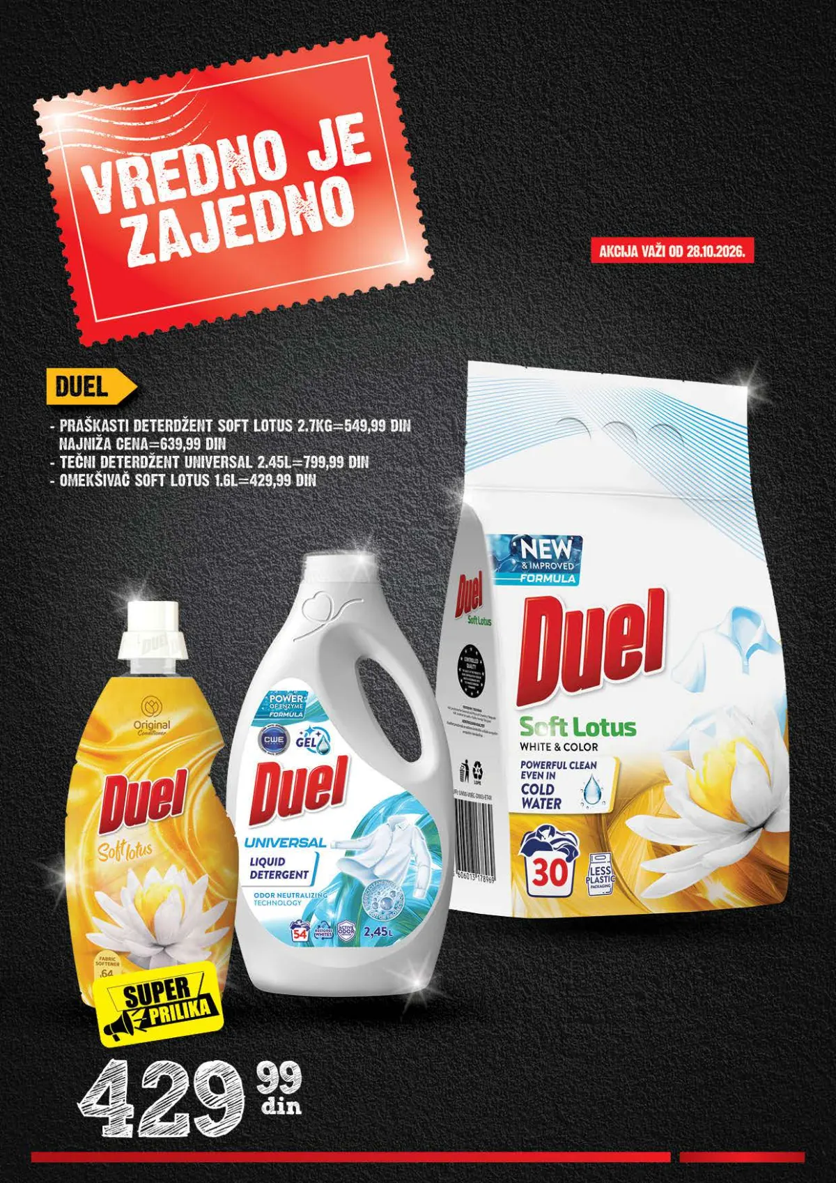 IDEA, Roda i Mercator Vredno je zajedno 26.10–22.11.2026. – strana 39 od 44: Duel deterdžent i omekšivač