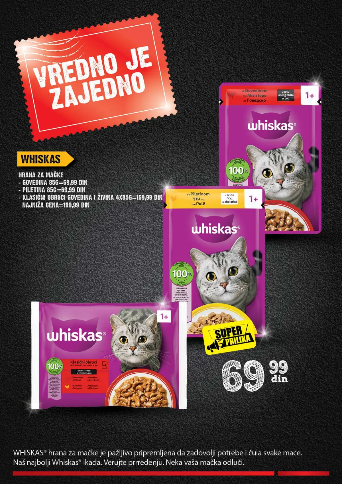 IDEA, Roda i Mercator Vredno je zajedno 26.10–22.11.2026. – strana 42 od 44: Whiskas hrana za mačke