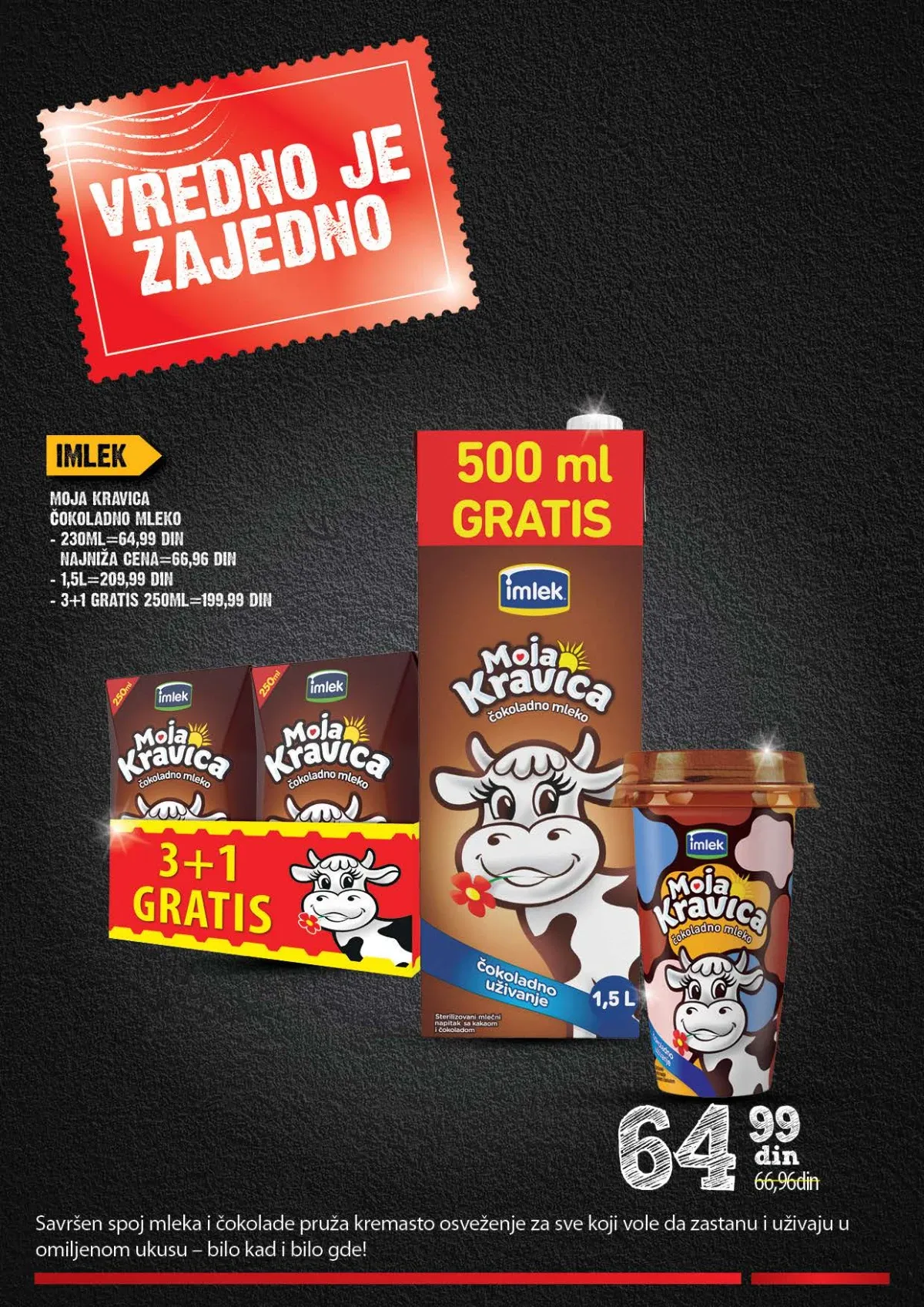 IDEA, Roda i Mercator Vredno je zajedno – Moja Kravica čokoladno mleko i promotivna pakovanja