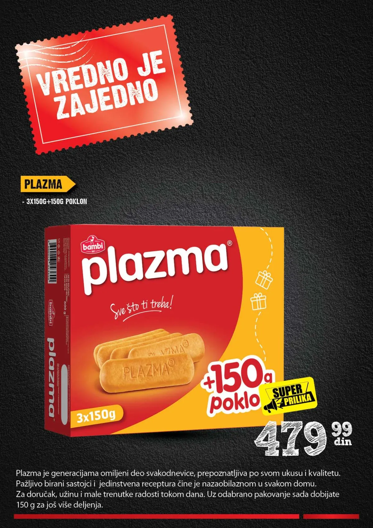 IDEA, Roda i Mercator Vredno je zajedno – Plazma 3 puta 150 g plus 150 g poklon