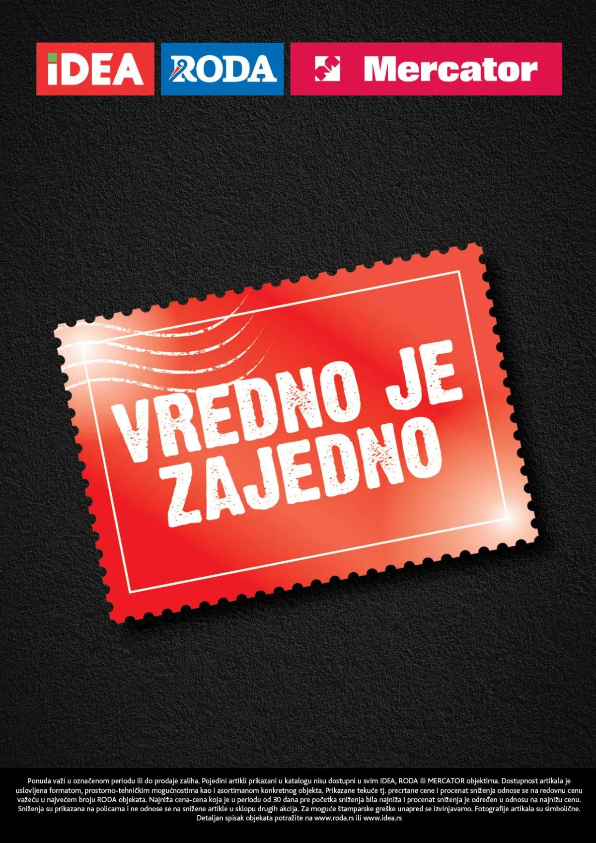IDEA, Roda i Mercator Vredno je zajedno – završna strana akcije do 30.08.2026.