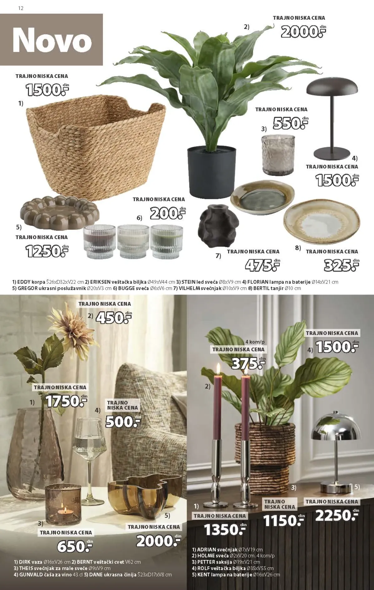 JYSK dekoracija za dom – strana 12 JYSK katalog – dekoracija, lampe, sveće i veštačke biljke