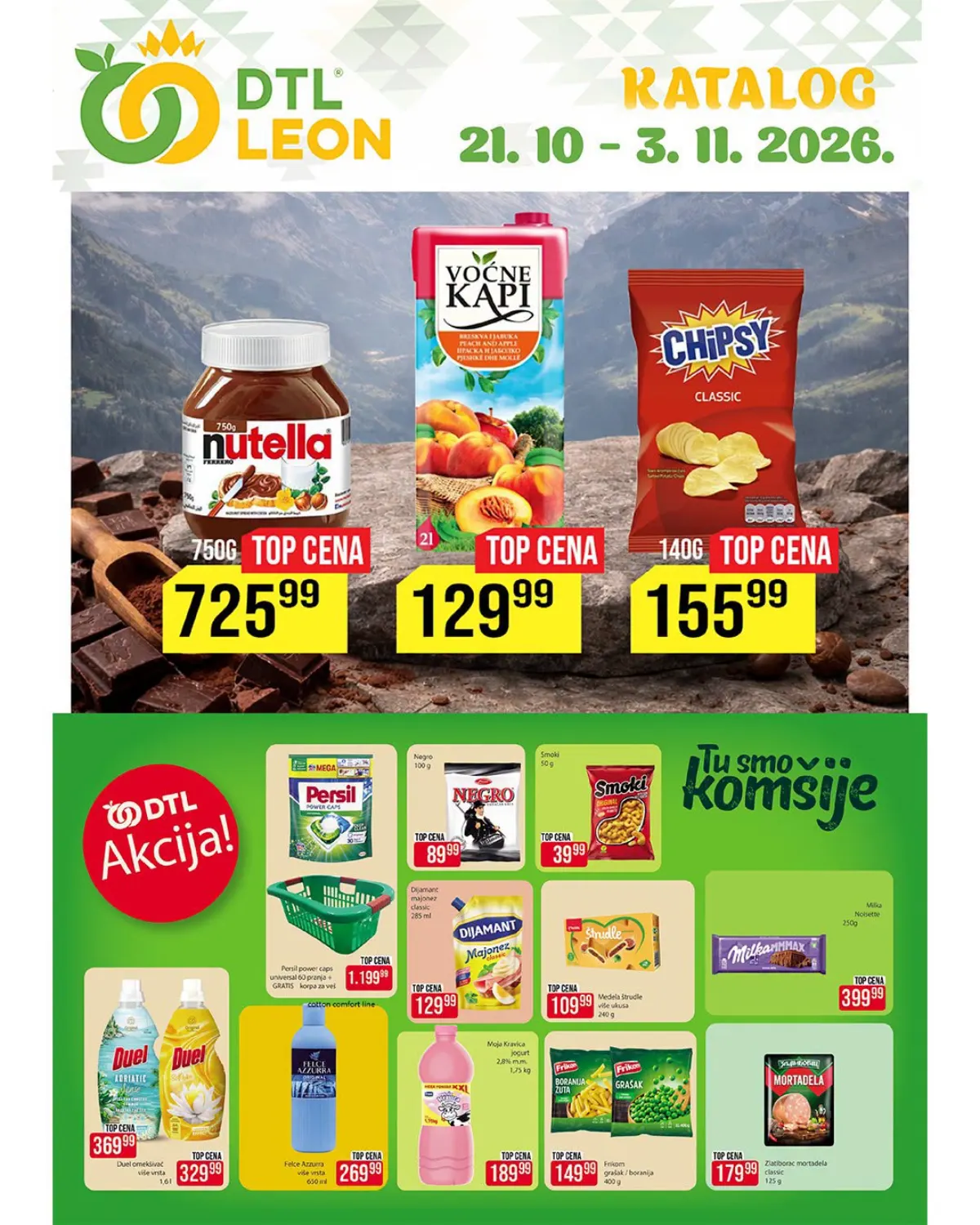 DTL Leon katalog od 21.10. do 3.11.2026. – akcijske ponude, strana 1