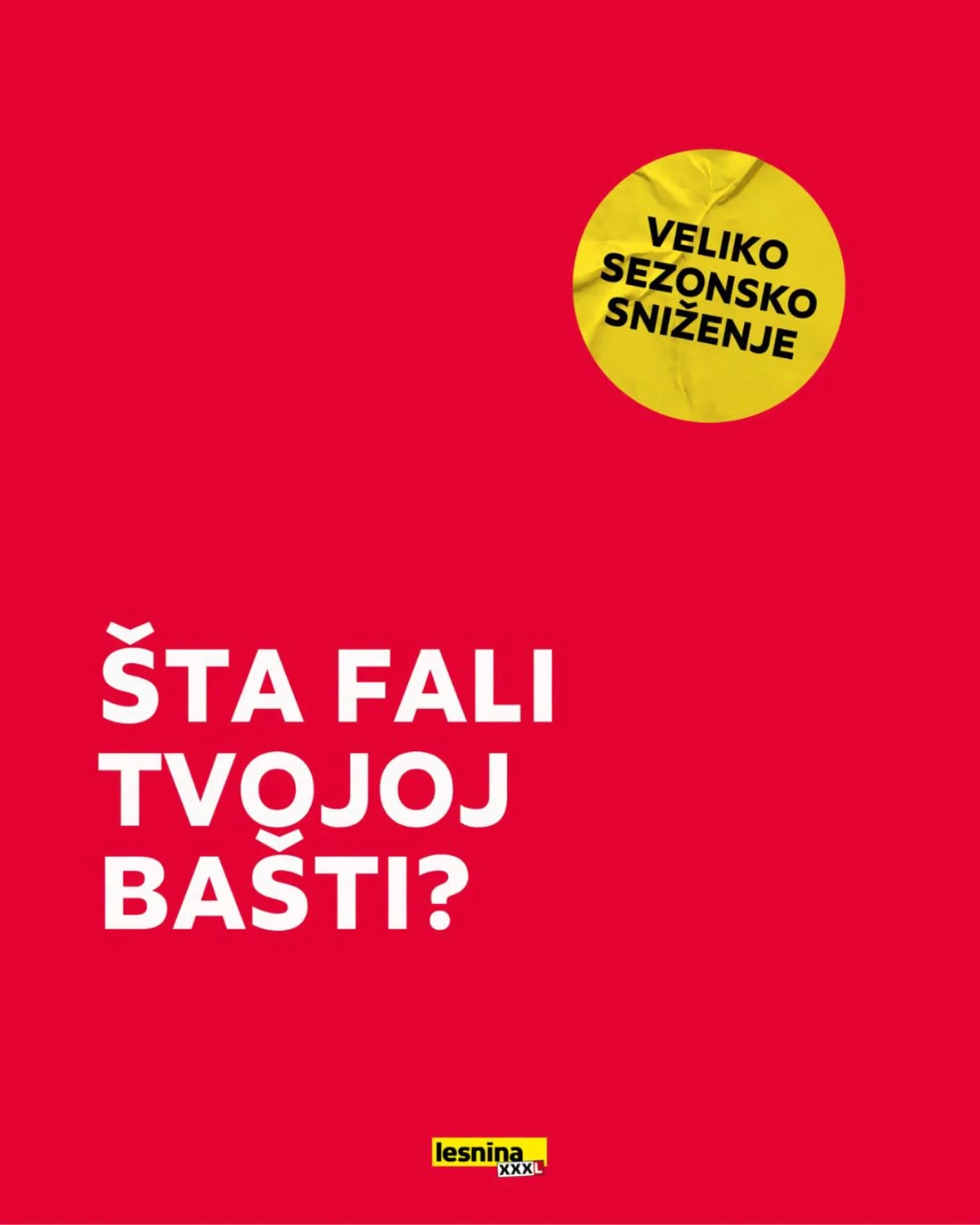 Lesnina XXXL veliko sezonsko sniženje baštenskog nameštaja – strana 1