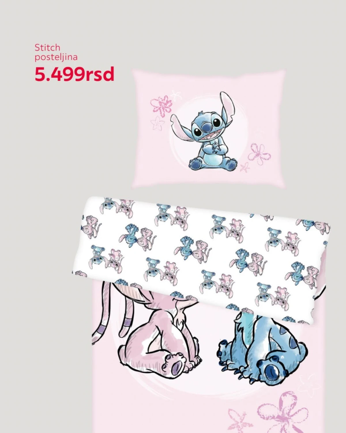 Lesnina Stitch posteljina za decu po ceni od 5.499 RSD